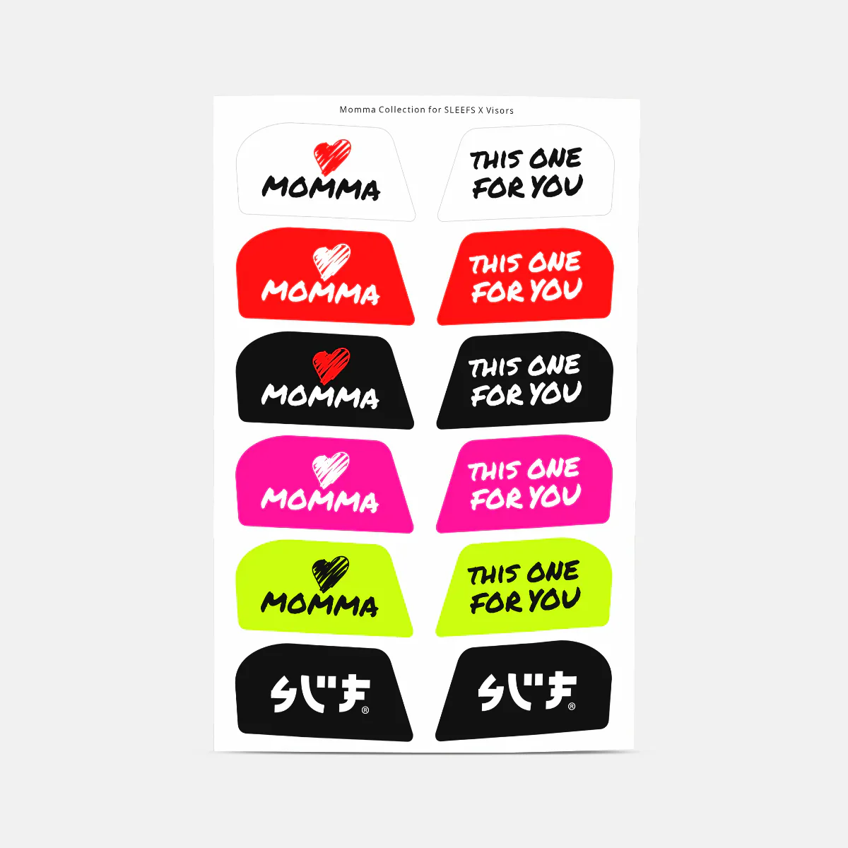 Momma Stickers for Helmet Visor Tabs - Image 6