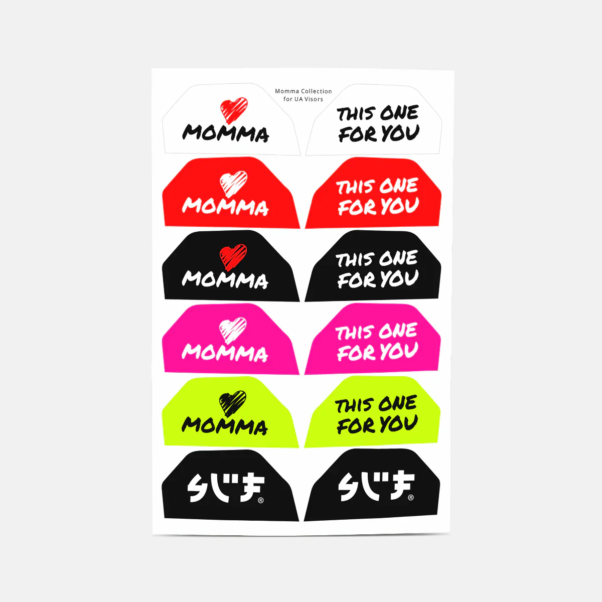 Momma Stickers for Helmet Visor Tabs - Image 8