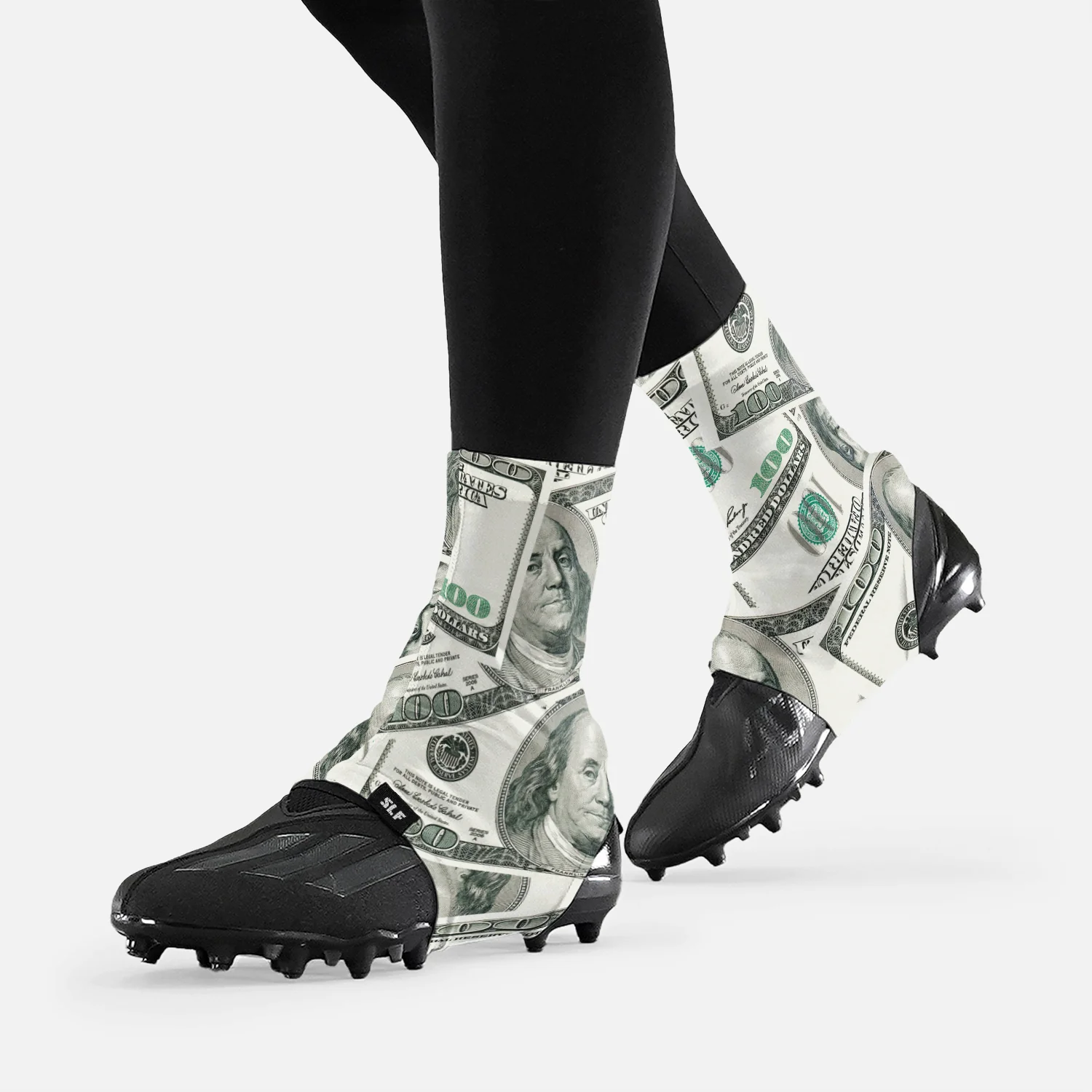 Money Benjamins Spats / Cleat Covers - Image 3