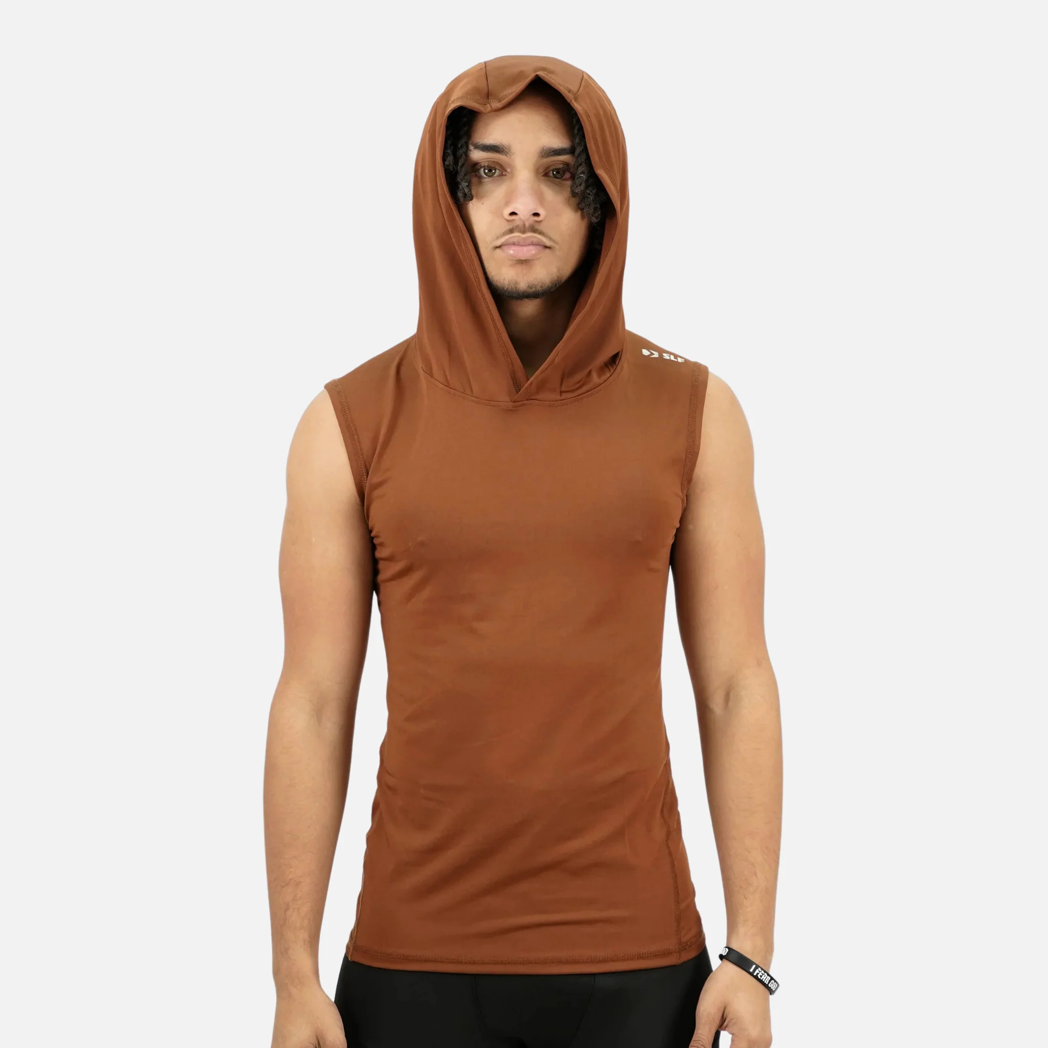 Mud Sleeveless Compression Hoodie - Image 3