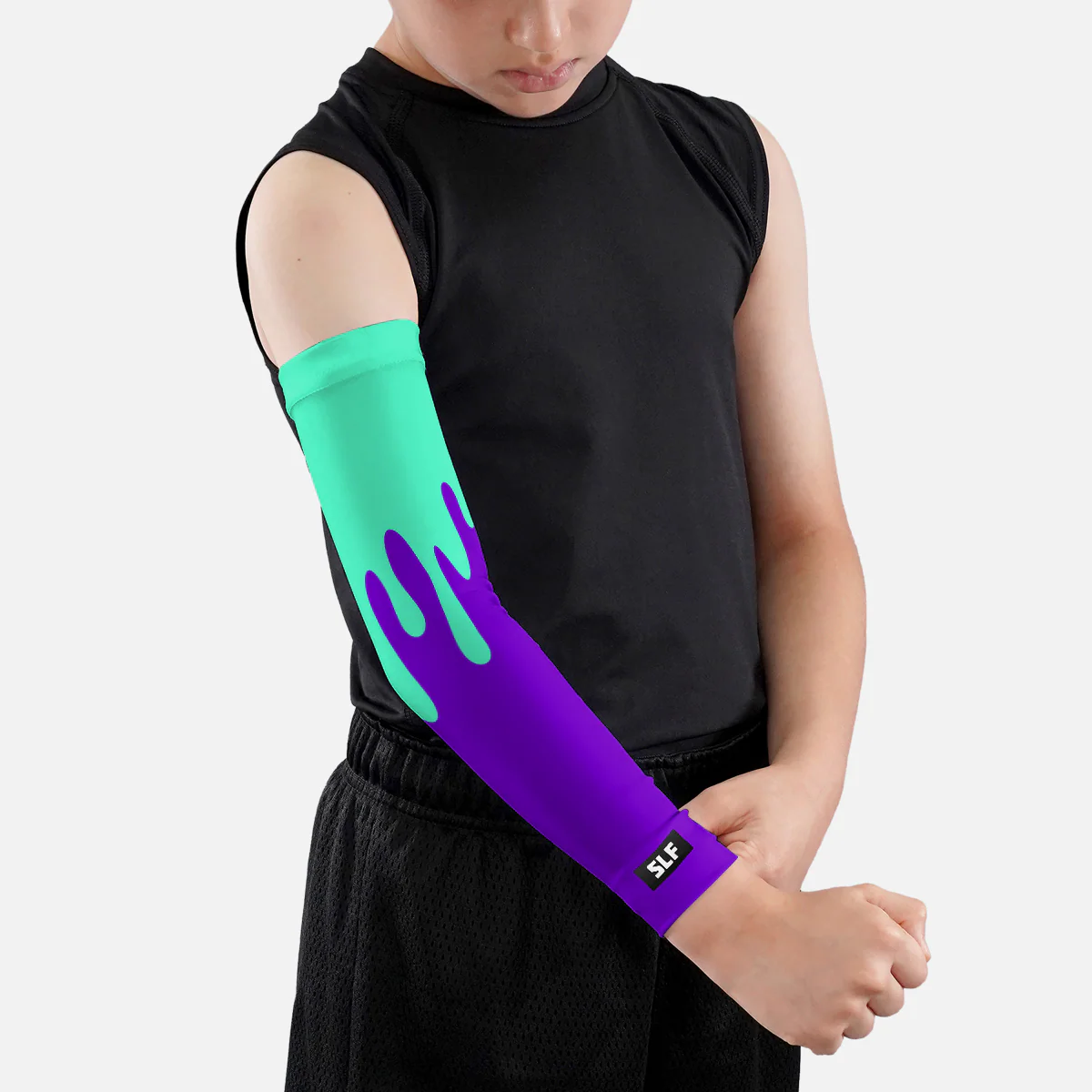 Neon Drip Kids Arm Sleeve - Image 7