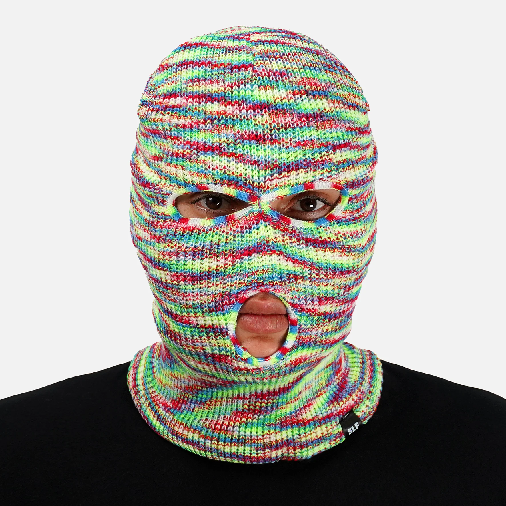 Neon Green Red Ski Mask - Image 3