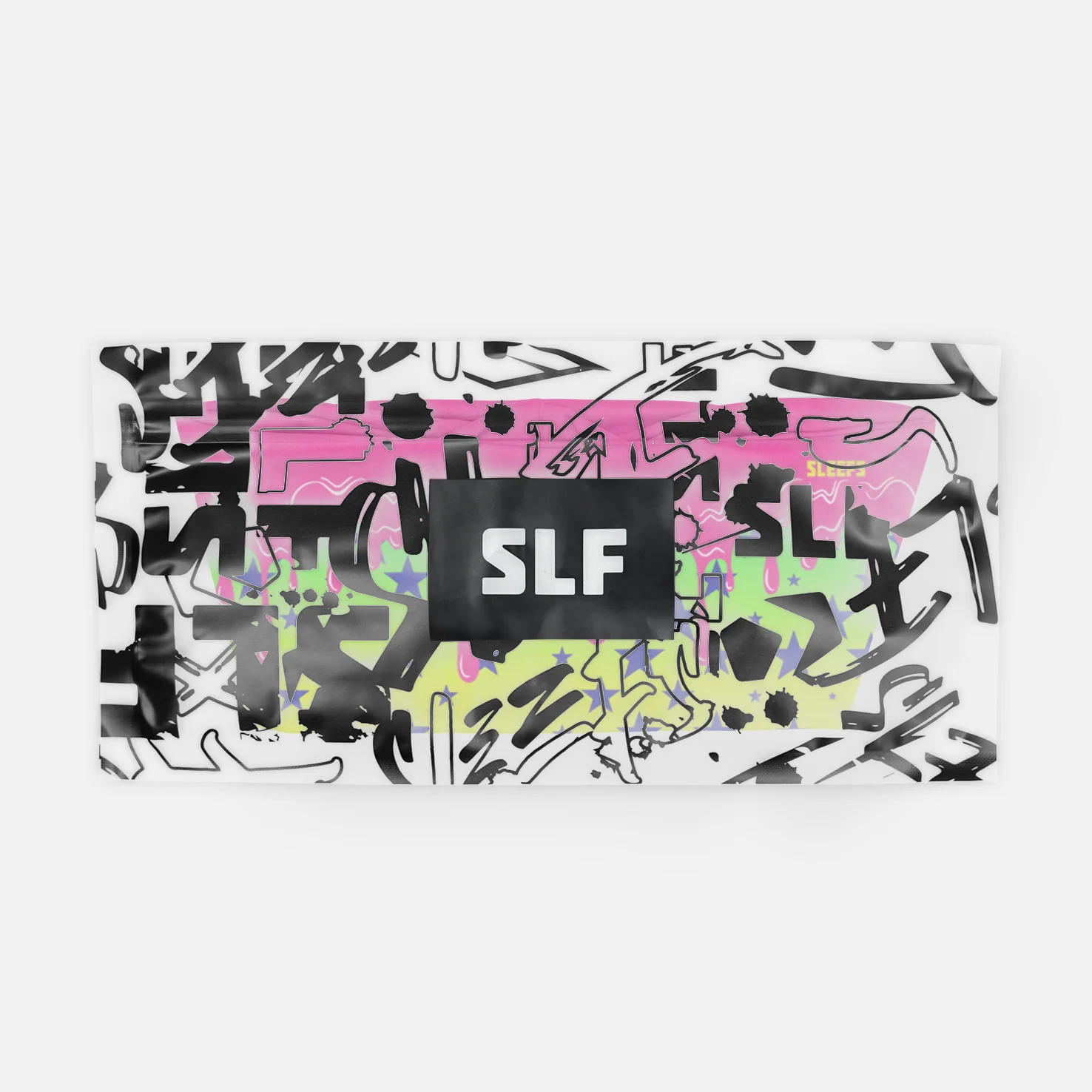 Neon Lime Stars Drip Headband - Image 4