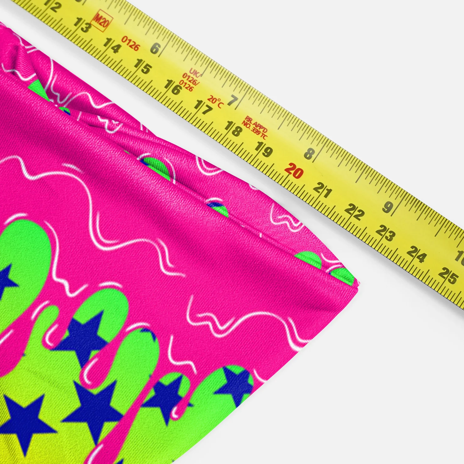 Neon Lime Stars Drip Headband - Image 5