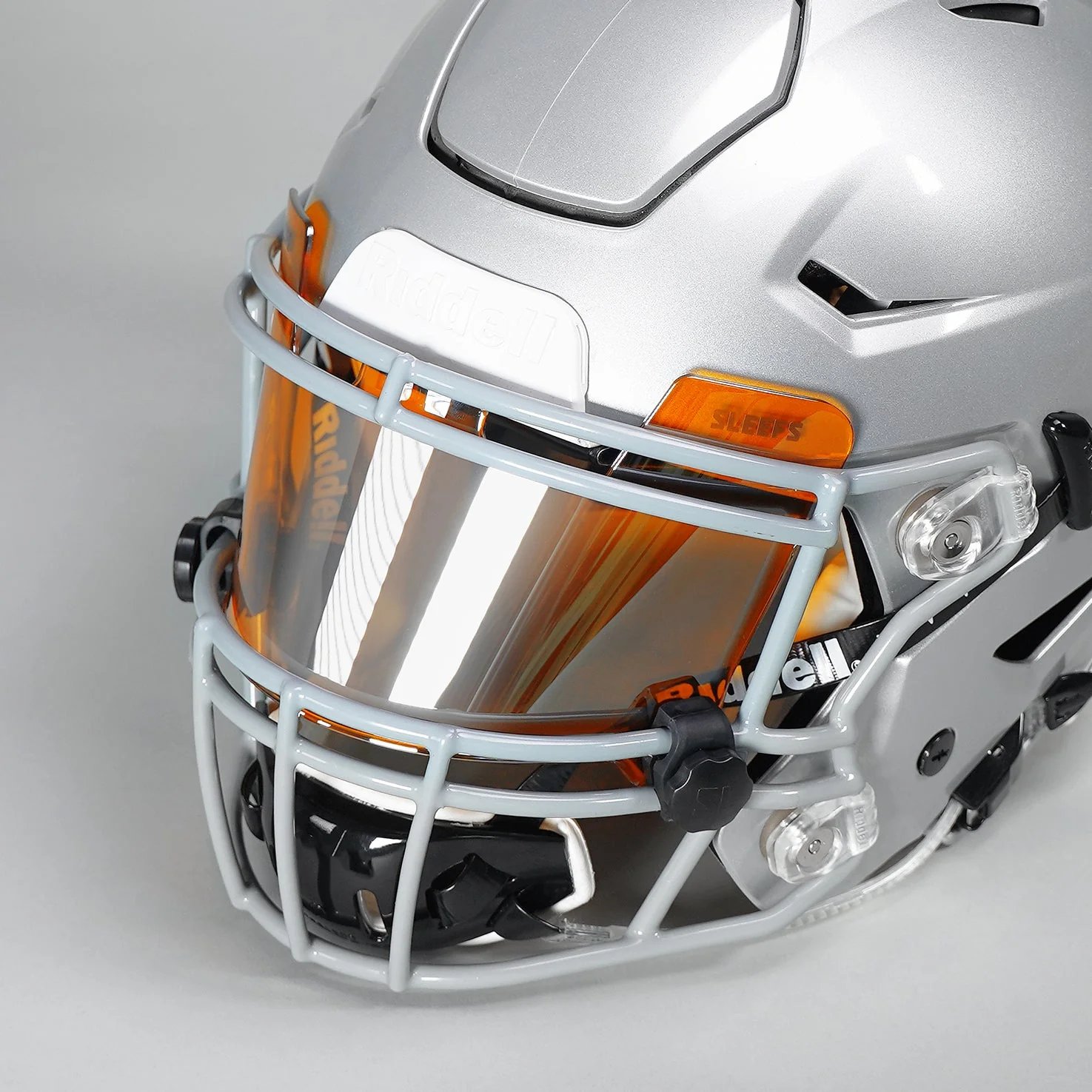 Orange Machine Silver Helmet Eye-Shield Visor for Kids - Image 4