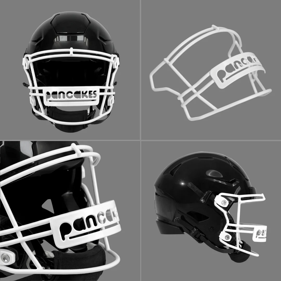 Pancakes Logo Football Facemask for Riddell SpeedFlex - Image 3