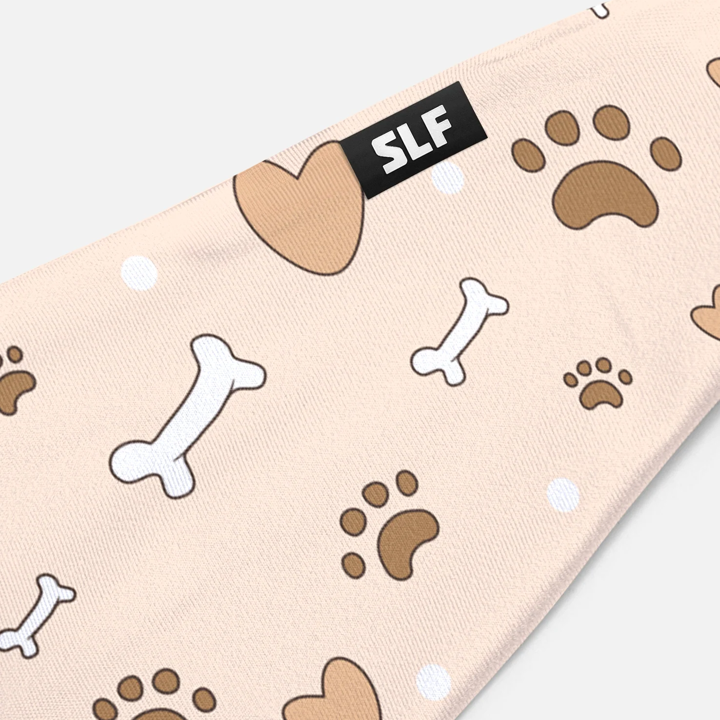 Paws and Bones Beige Headband - Image 3