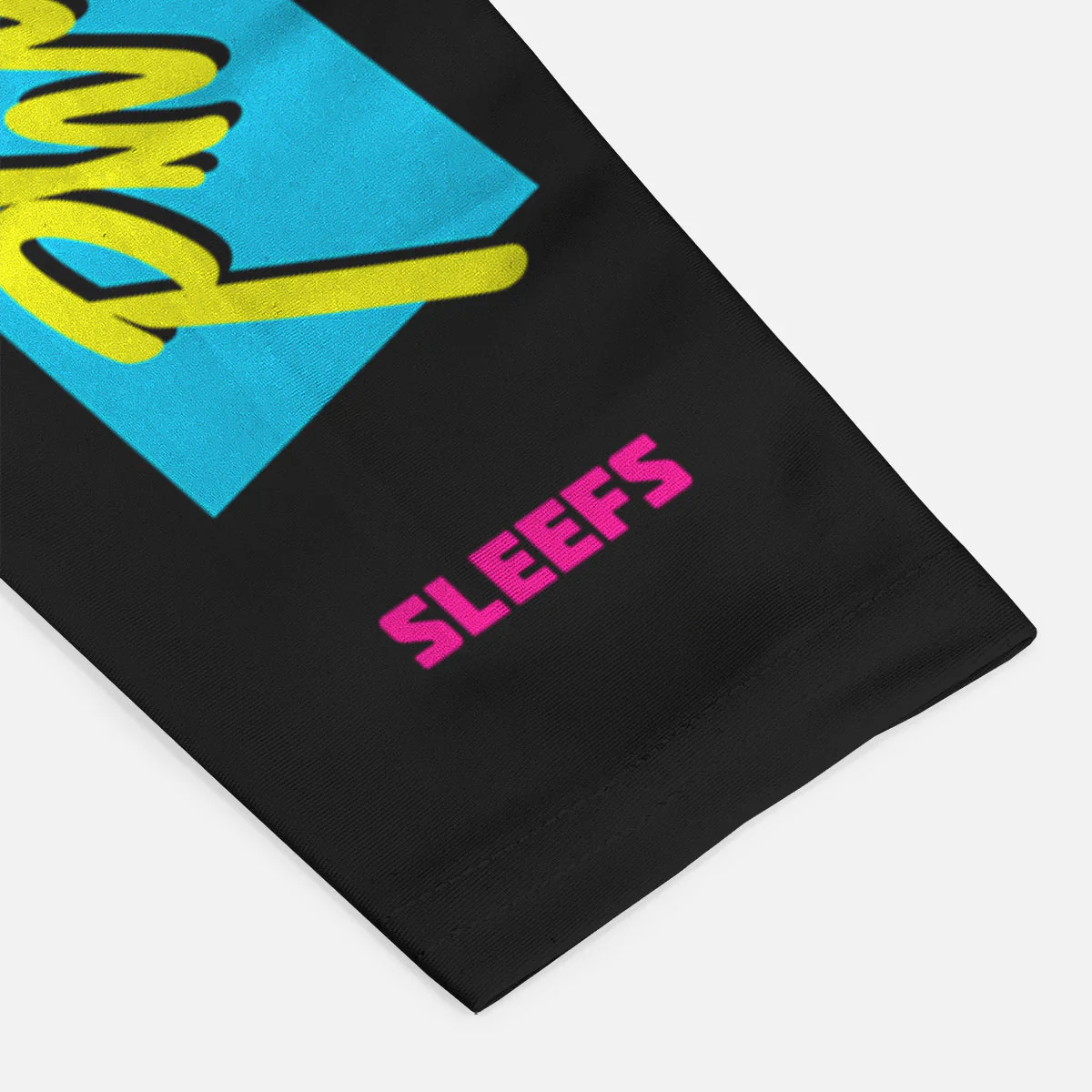 Philippians 4:13 Synthwave Black and White Arm Sleeves Pair - Image 6