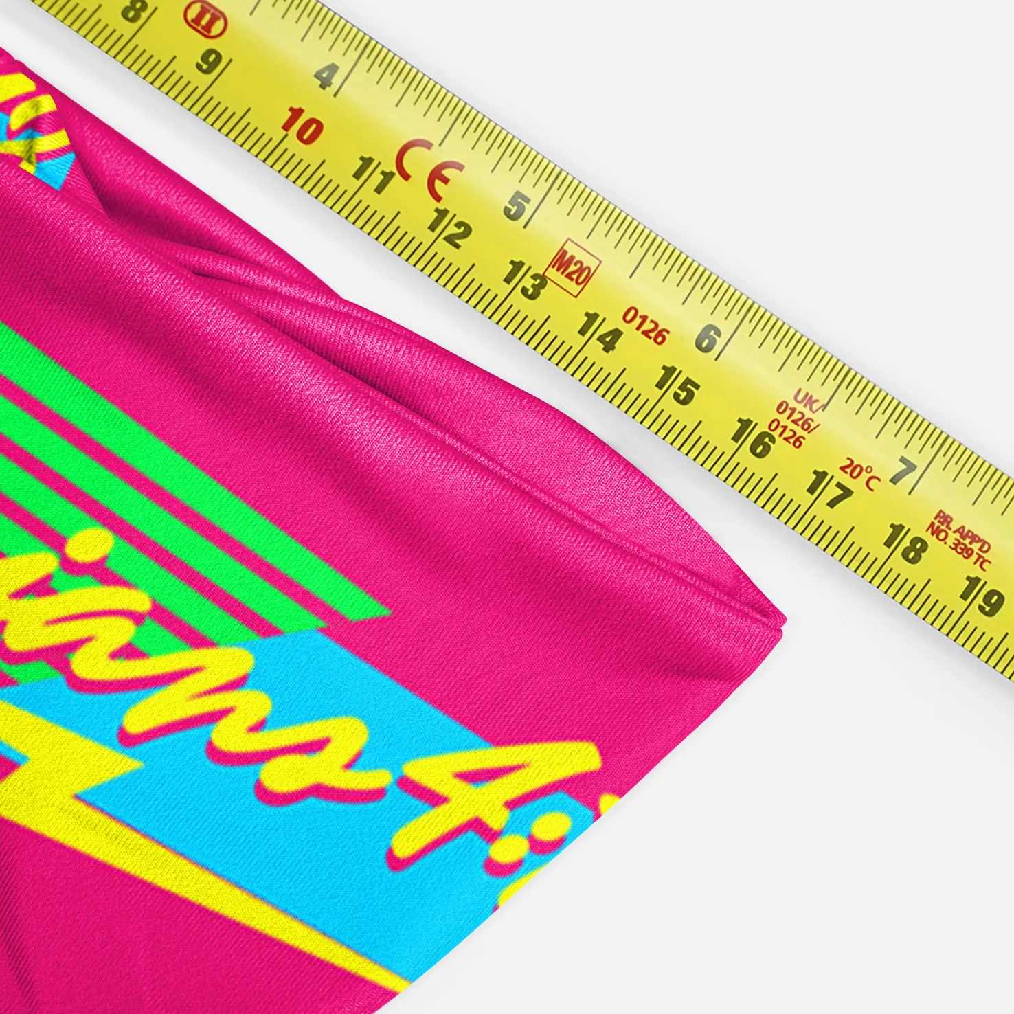 Philippians 4:13 Synthwave Pink Kids Headband - Image 3