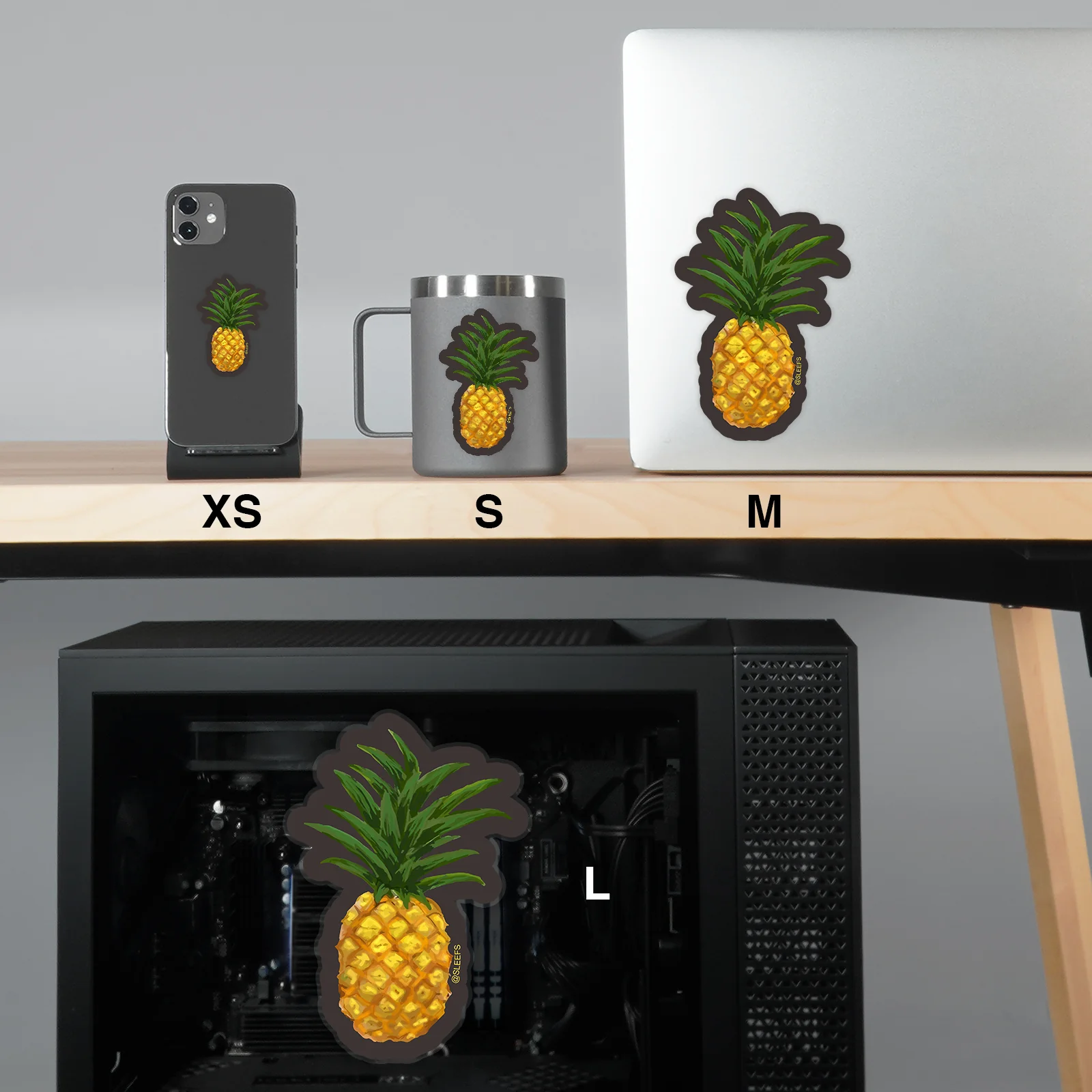 Pineapple Tropical Sticker - Image 2