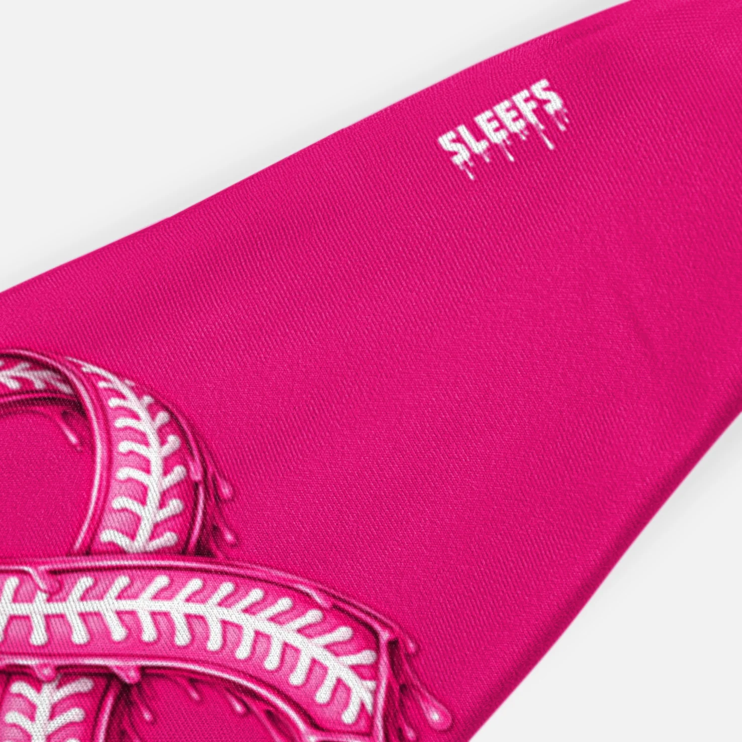 Pink Ribbon Drip Baseball Kids Headband - Image 3