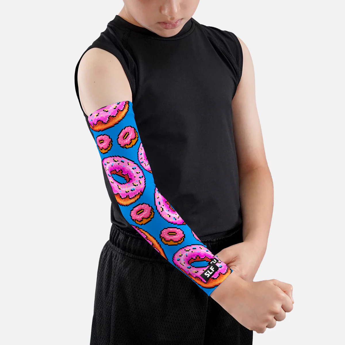 Pixel Donuts Kids Arm Sleeve - Image 3