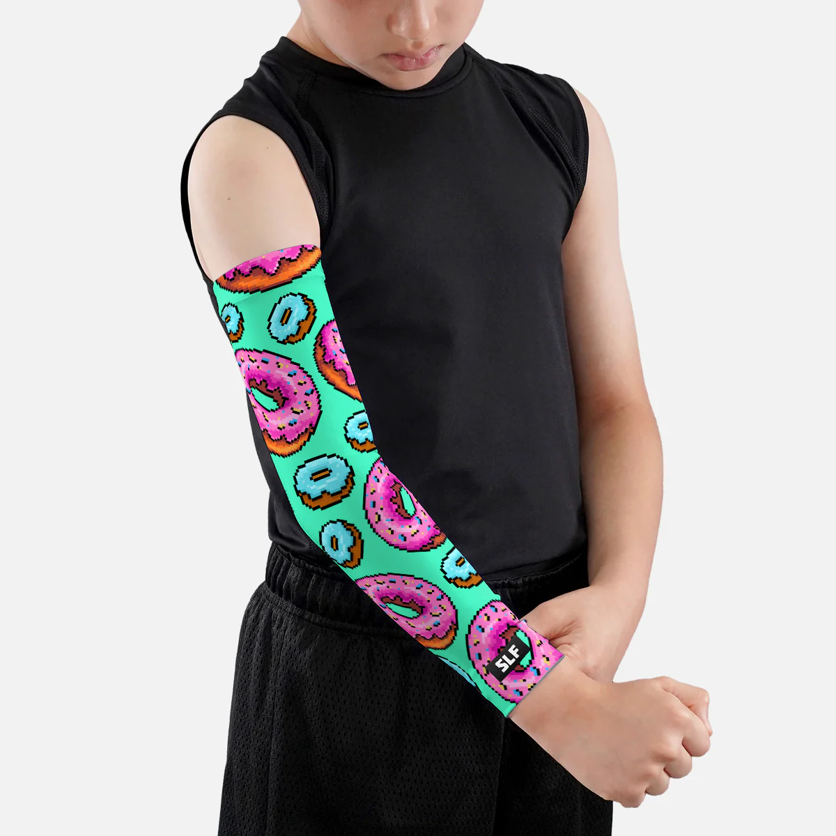 Pixel Donuts Kids Arm Sleeve - Image 8