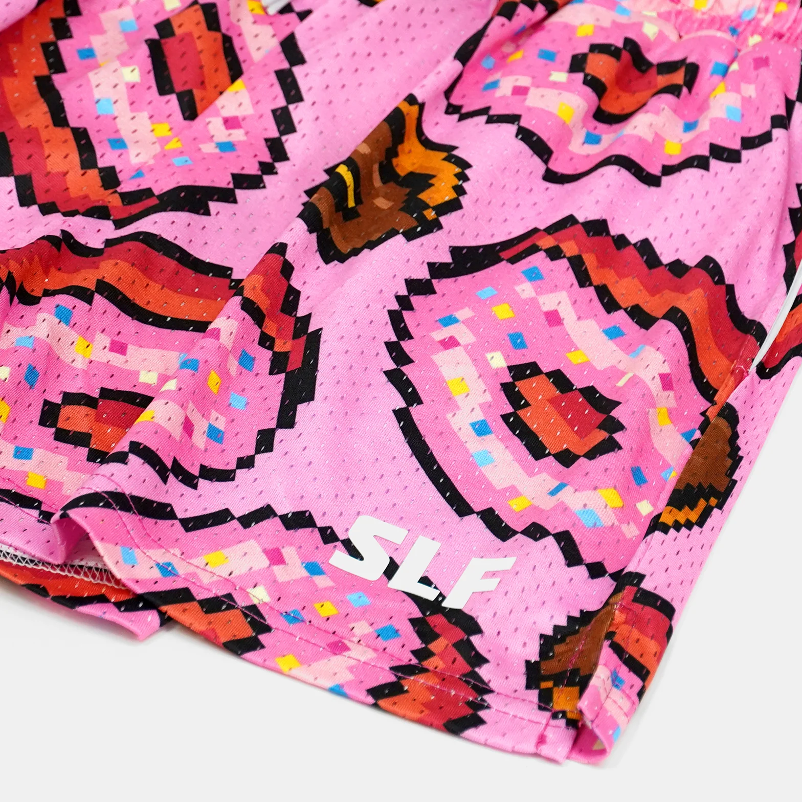 Pixel Donuts Pink Shorts - 5" - Image 3