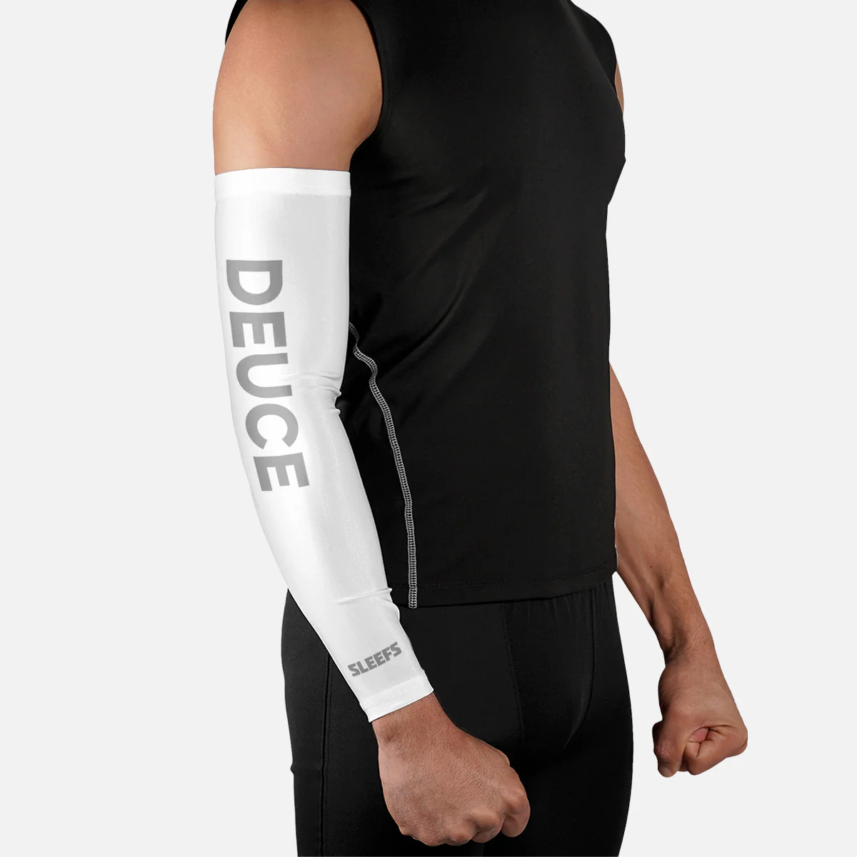 Pure White Deuce Tennis Arm Sleeve - Image 3