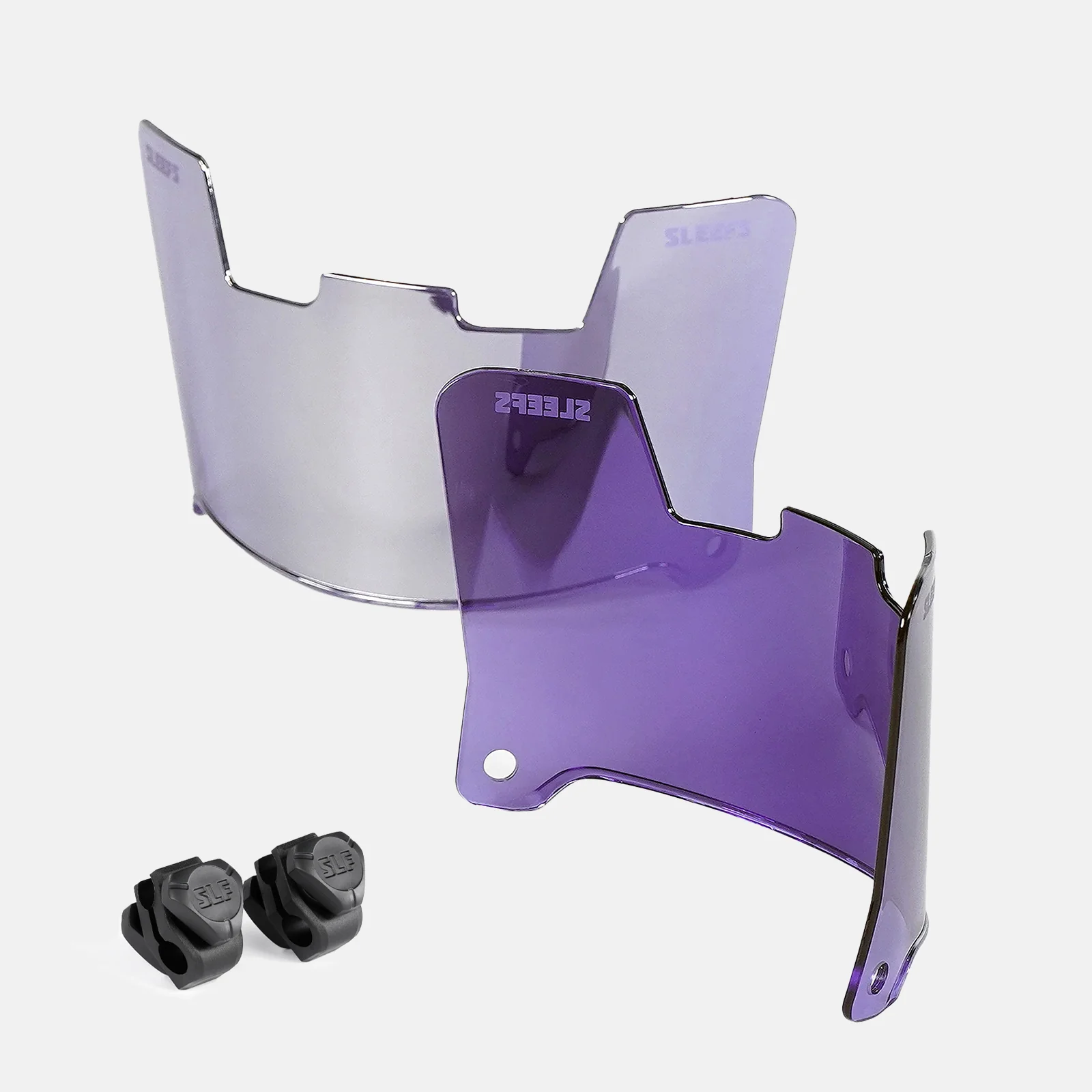 Purple Machine Silver Helmet Eye-Shield Visor for Kids - Image 2
