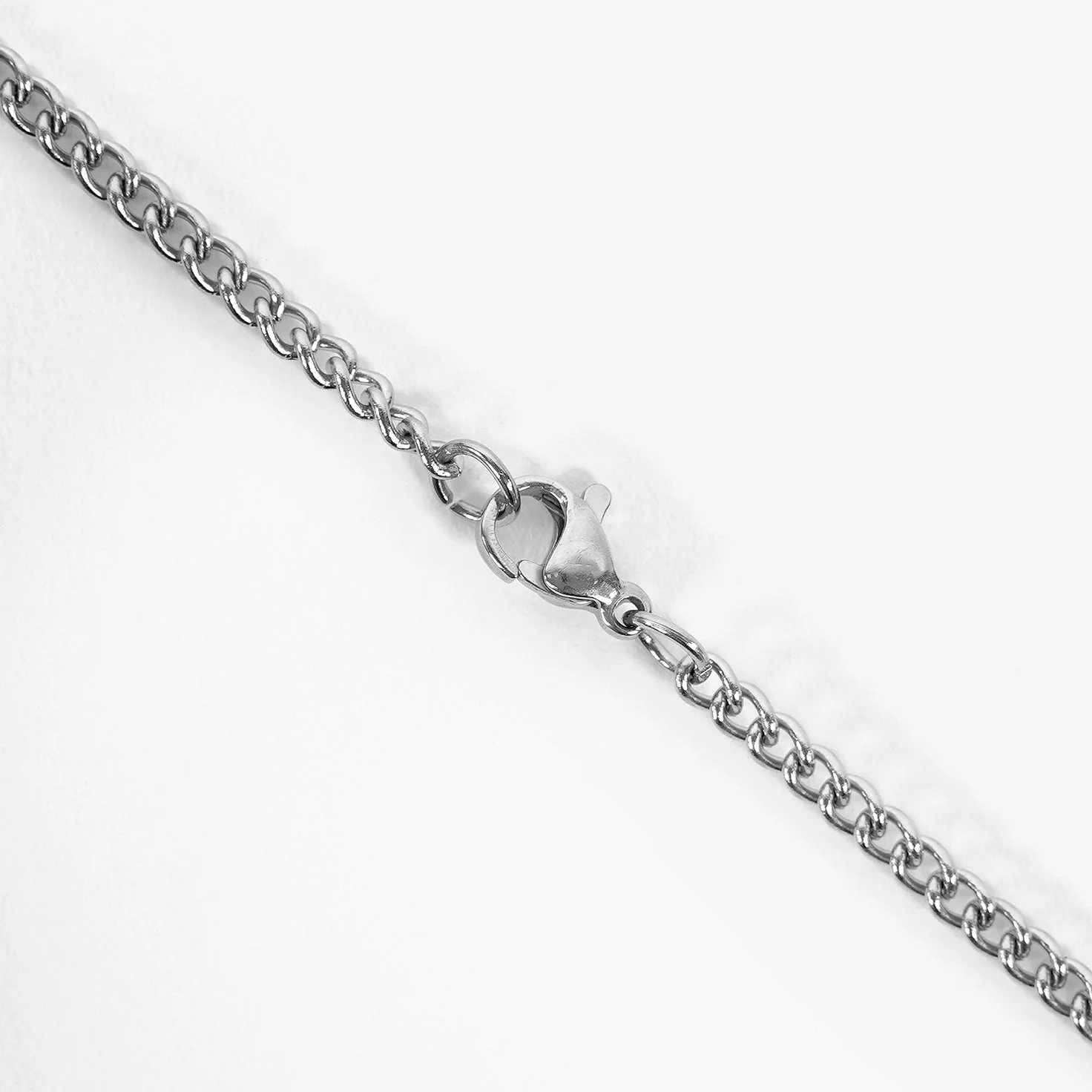 Q Letter Pendant with Chain Kids Necklace - Stainless Steel - Image 4