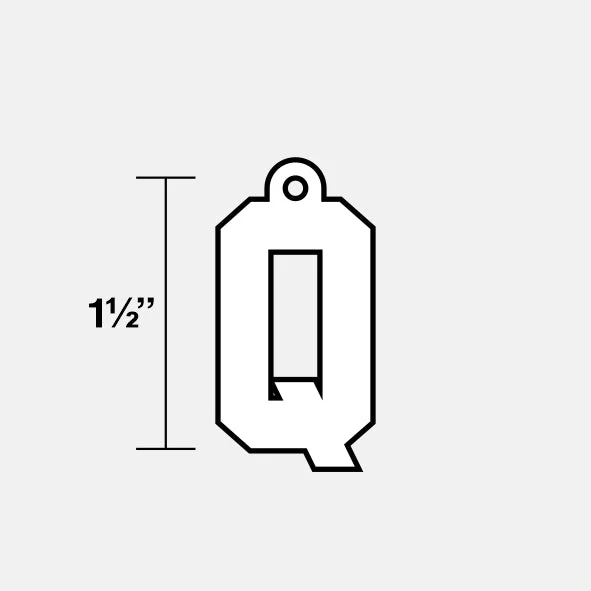 Q Letter Pendant with Chain Kids Necklace - Stainless Steel - Image 7