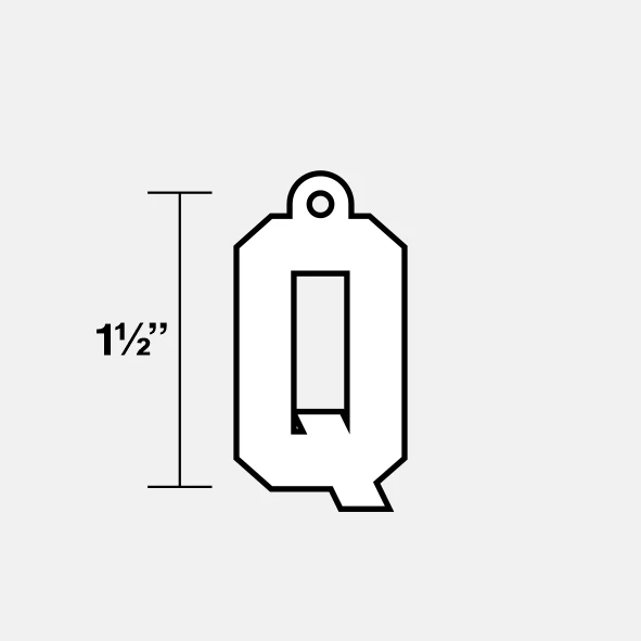Q Letter Pendant with Chain Necklace - Gold Plated Stainless Steel - Image 7