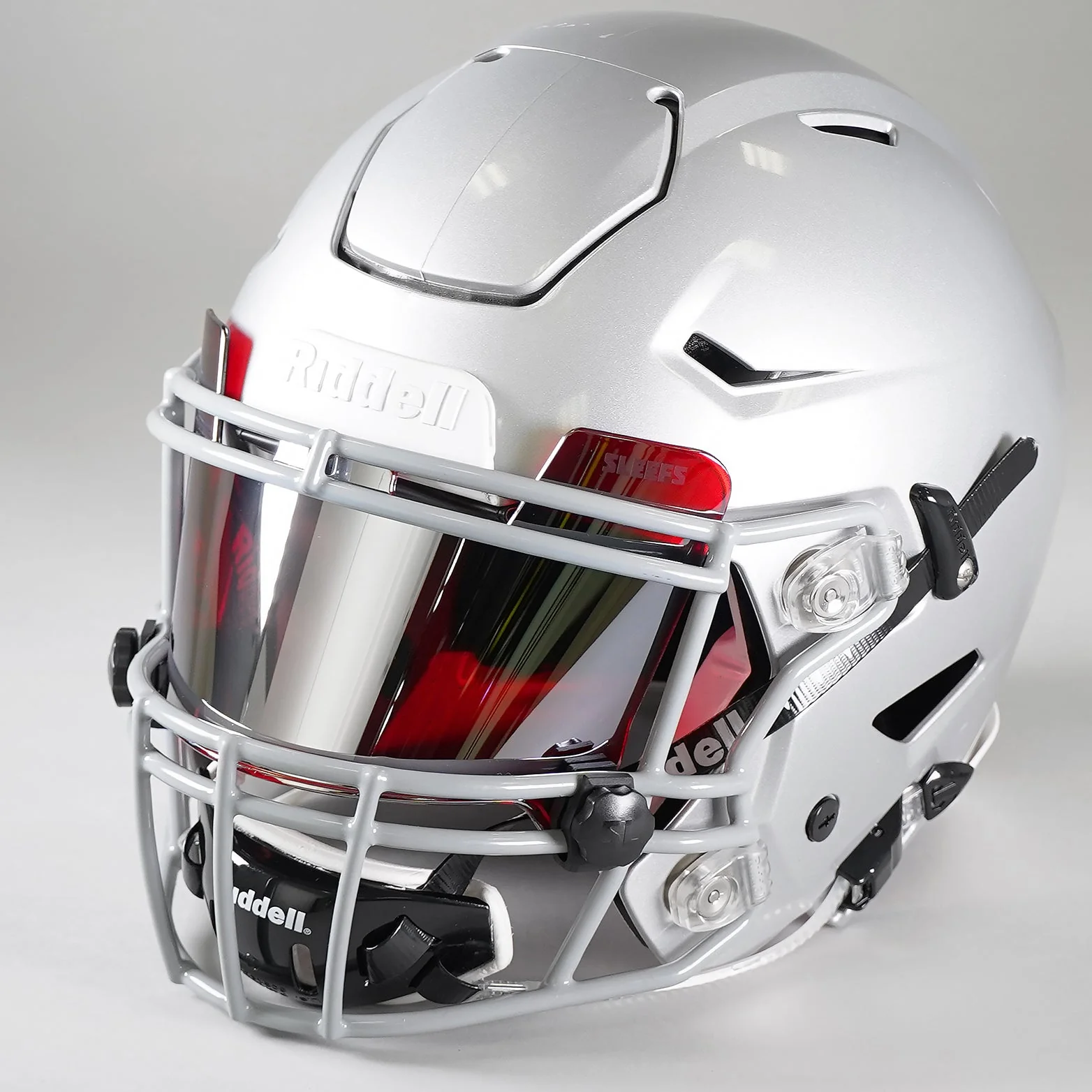 Red Rage Silver Helmet Eye-Shield Visor for Kids - Image 4