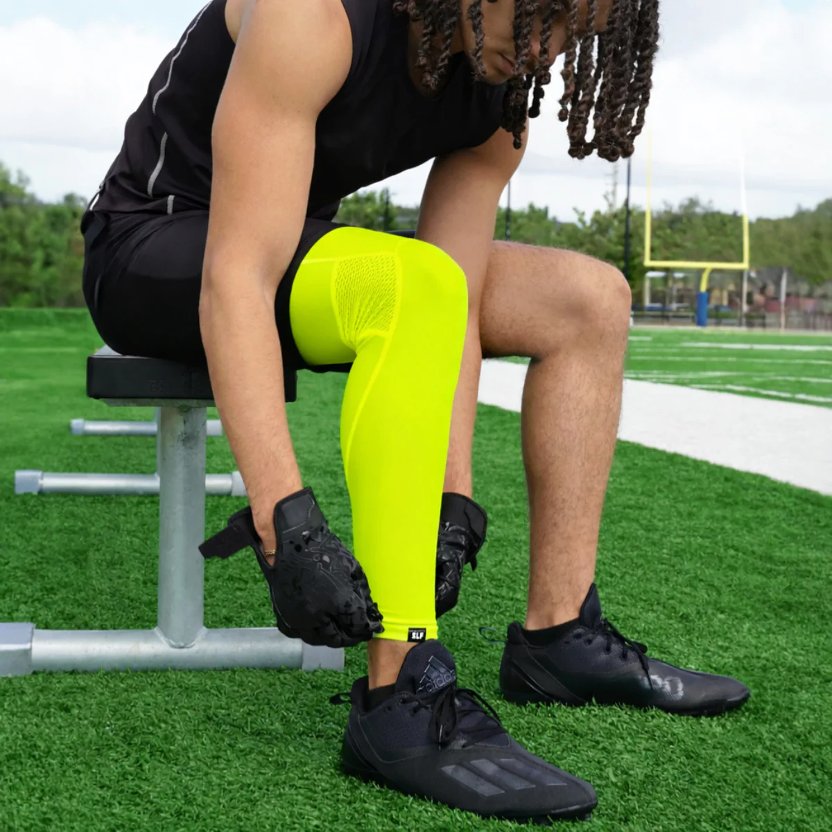 Safety Yellow Football Pro Leg Sleeve - Image 7