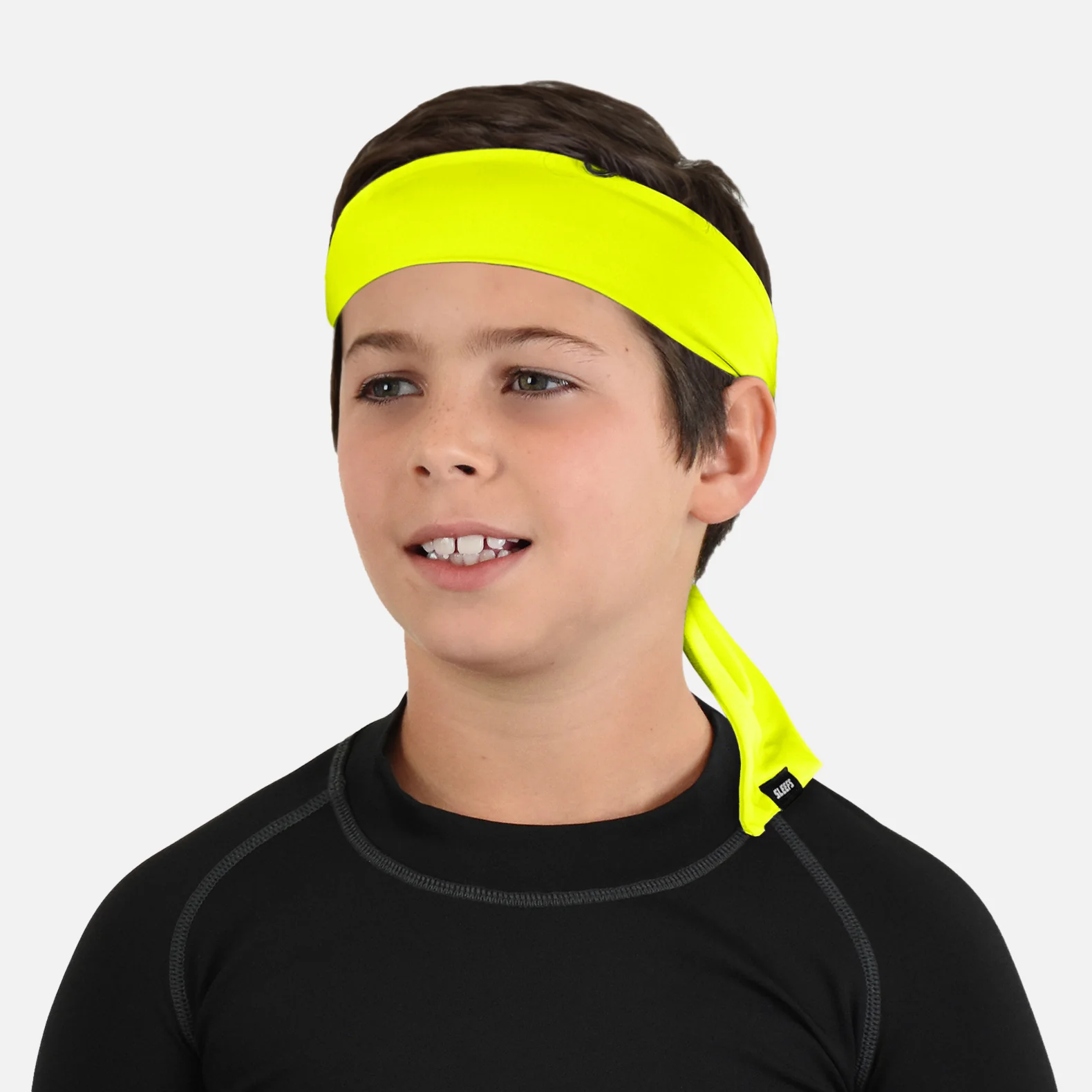 Safety Yellow Kids Ninja Headband - Image 2