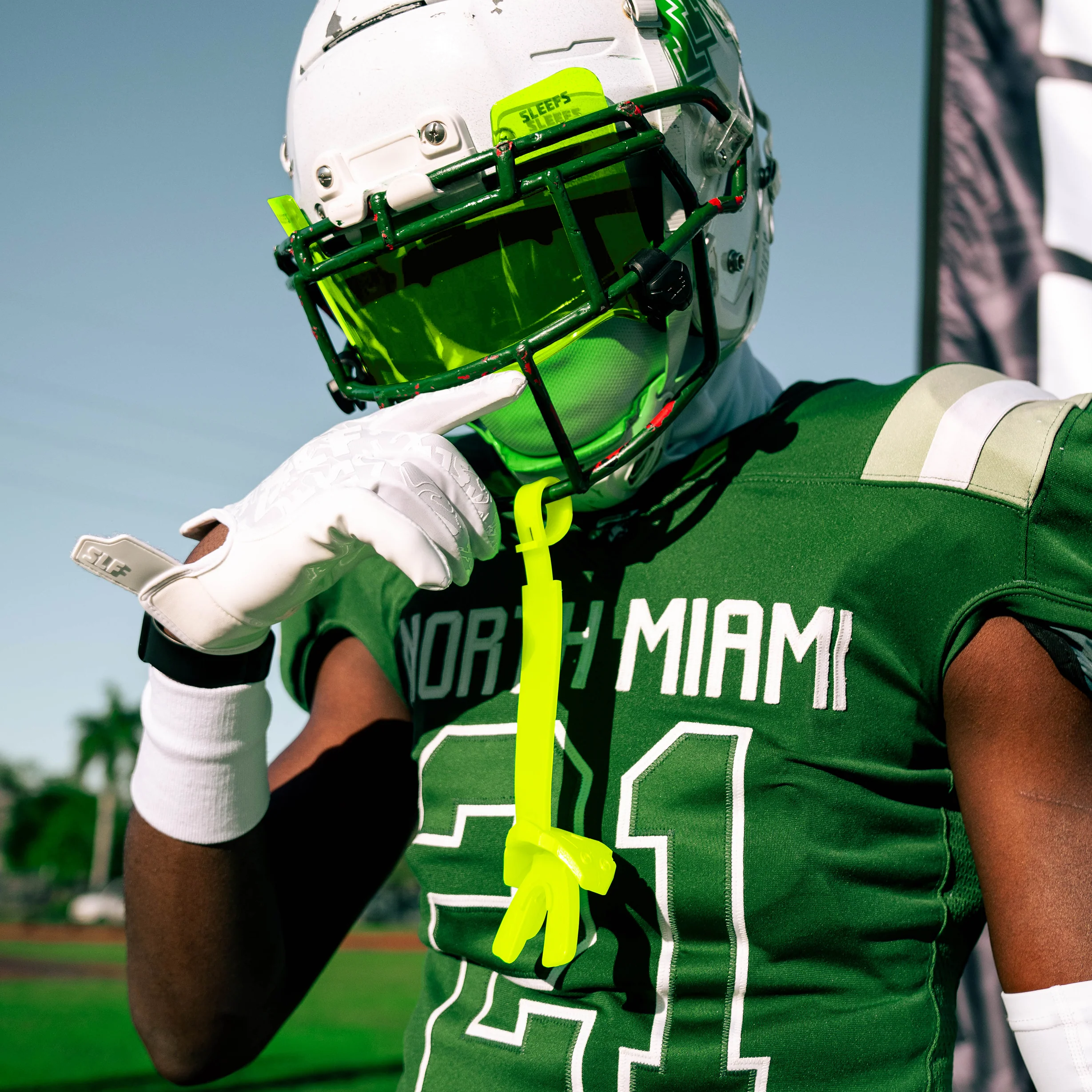 Safety Yellow X Football Mouthguard - Image 2