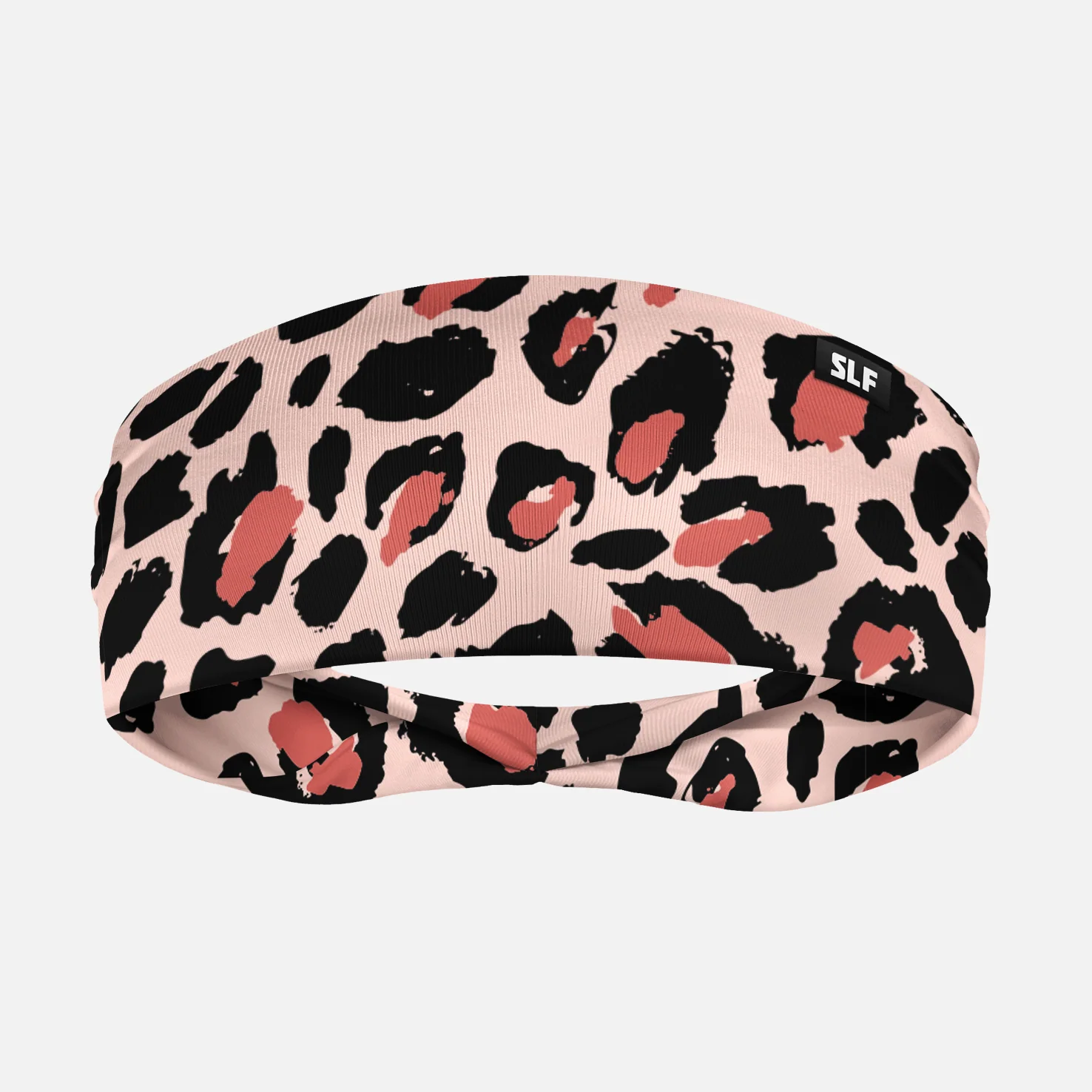 Salmon Leopard Print Headband