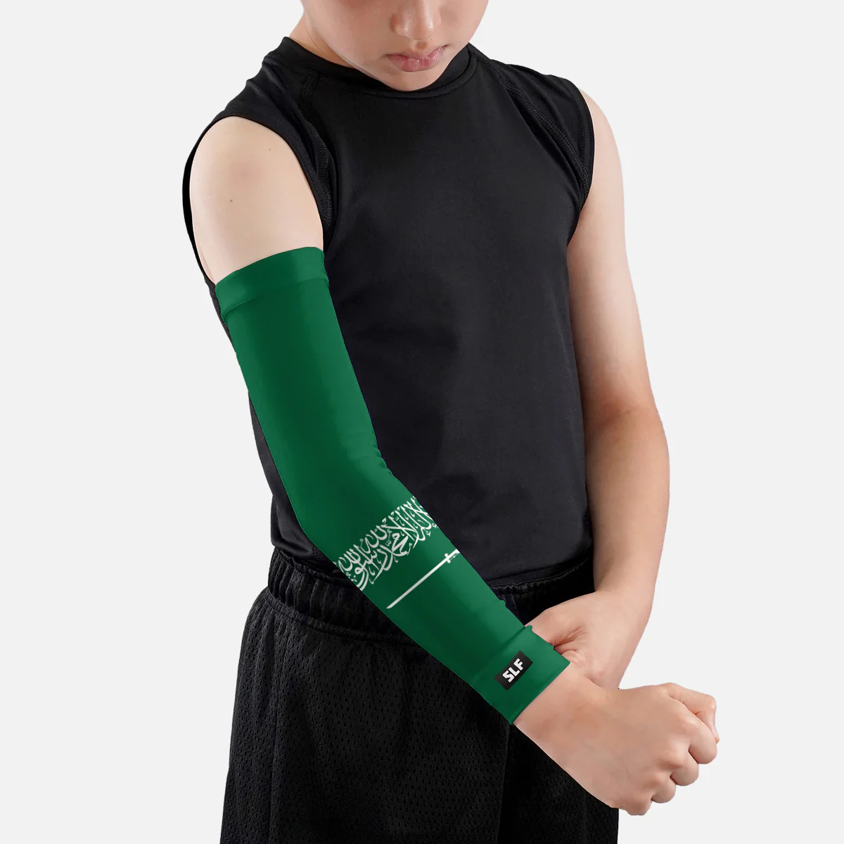 Saudi Arabia Flag Kids Arm Sleeve - Image 5