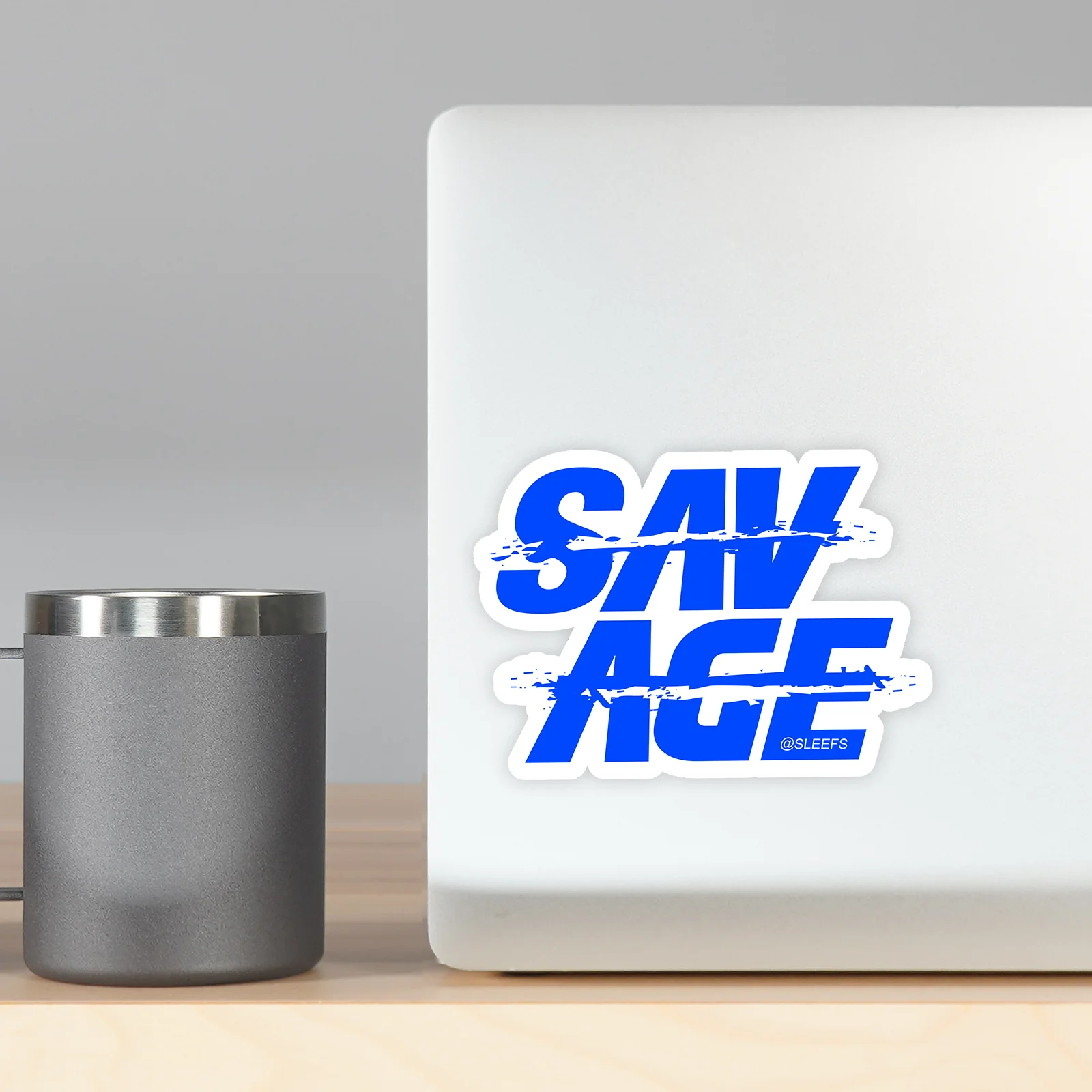 Savage Blue Sticker - Image 5