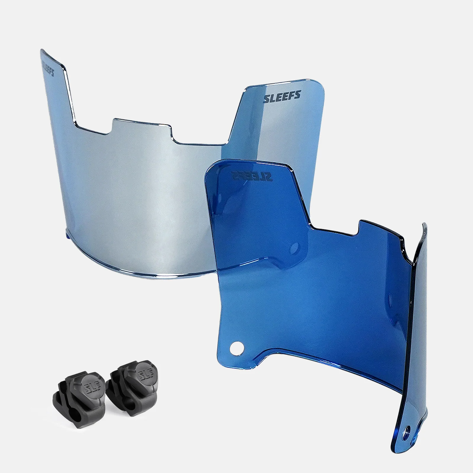 Cobalt Blue Silver Machine Helmet Eye-Shield Visor for Kids - Image 2