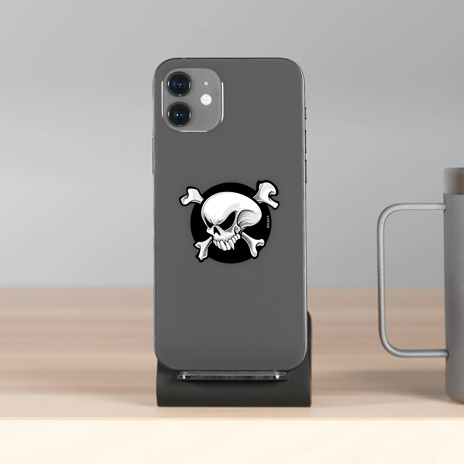 Skull and Bone Sticker - Image 3