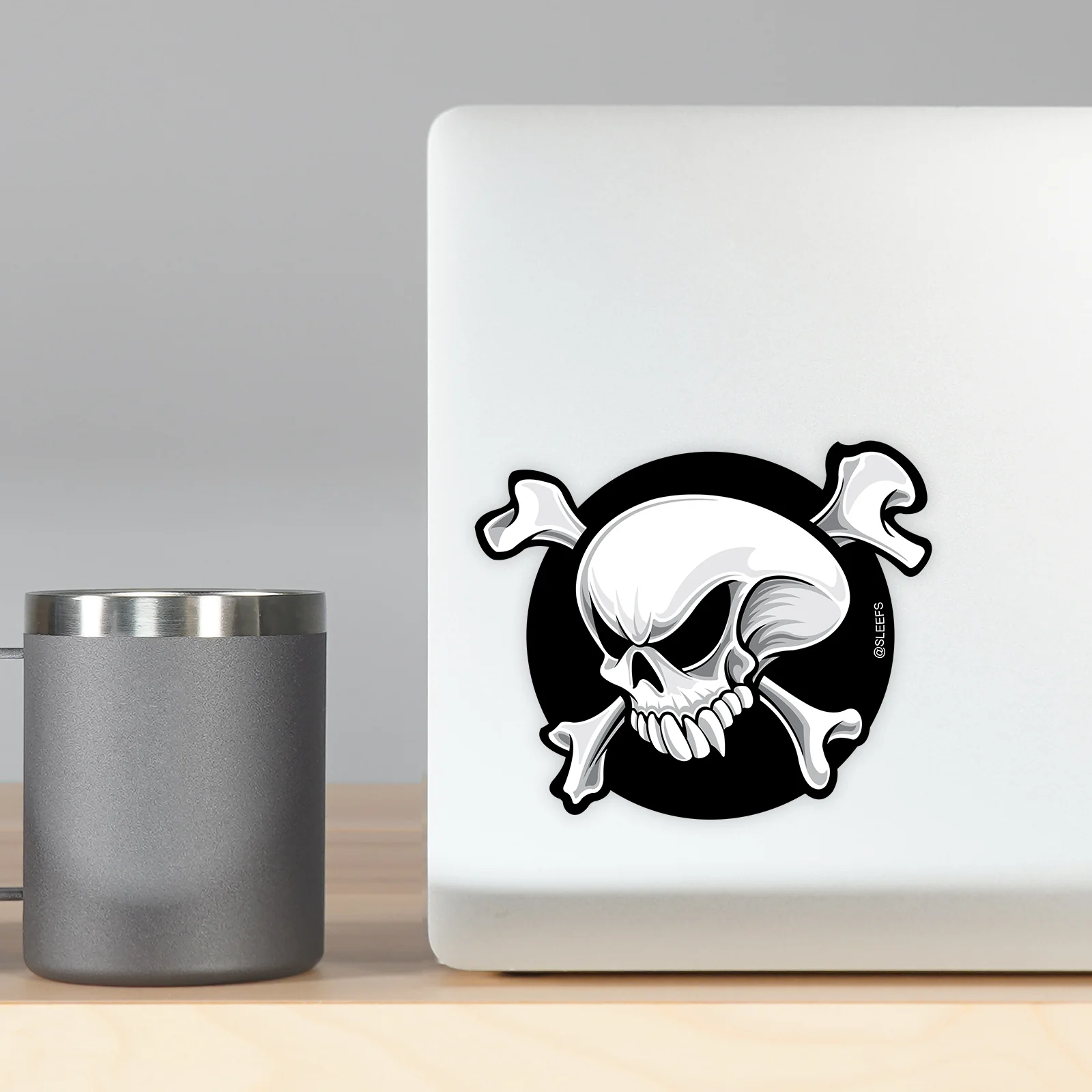 Skull and Bone Sticker - Image 5