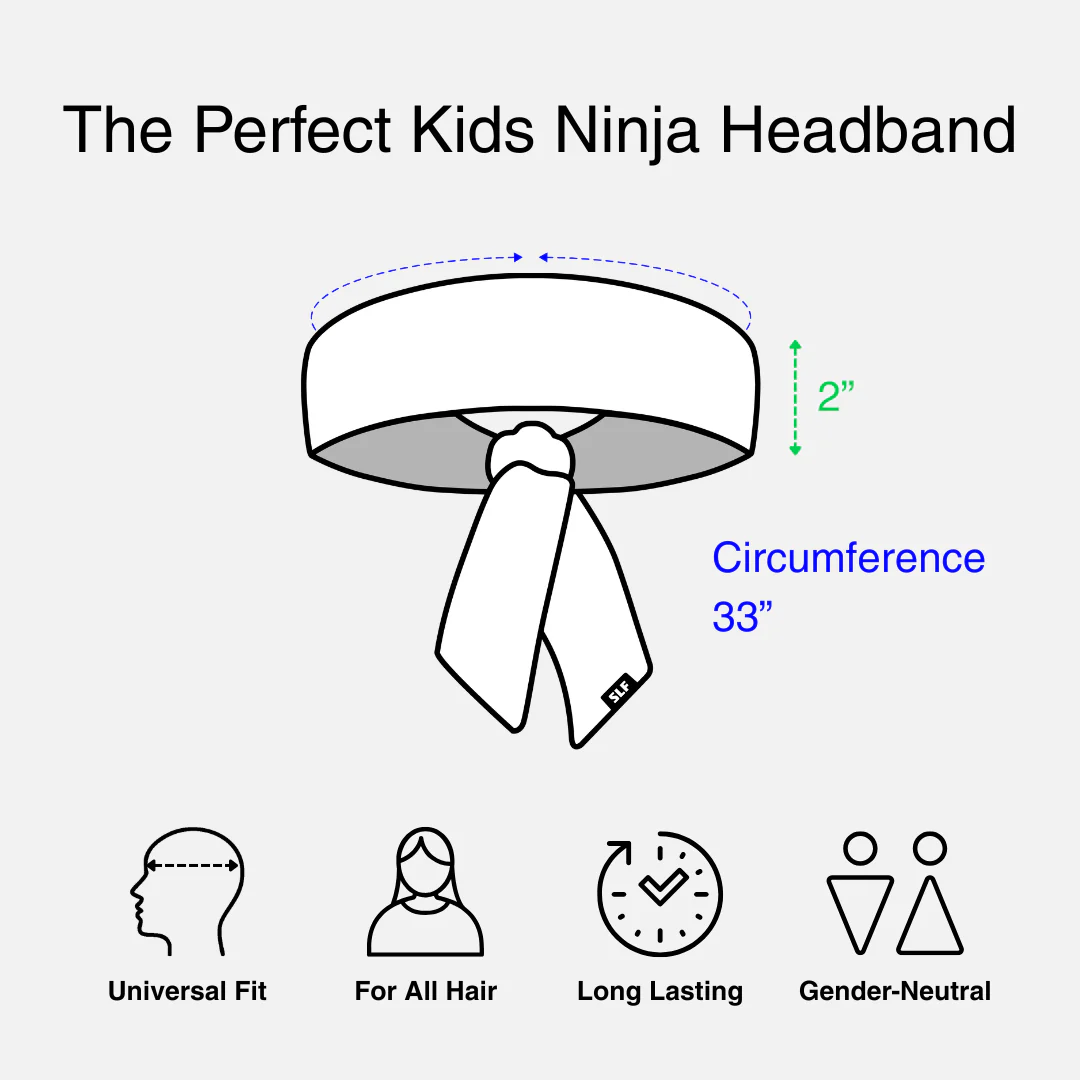 Hue Blue Kids Ninja Headband - Image 7