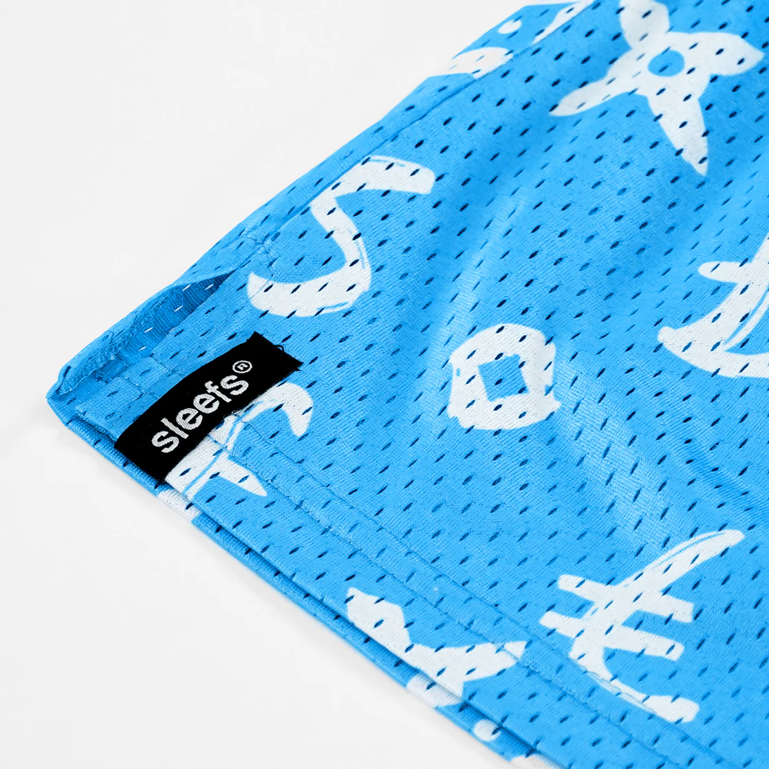Sleefs Lavish Sky Blue Shorts - Big - 7" - Image 5