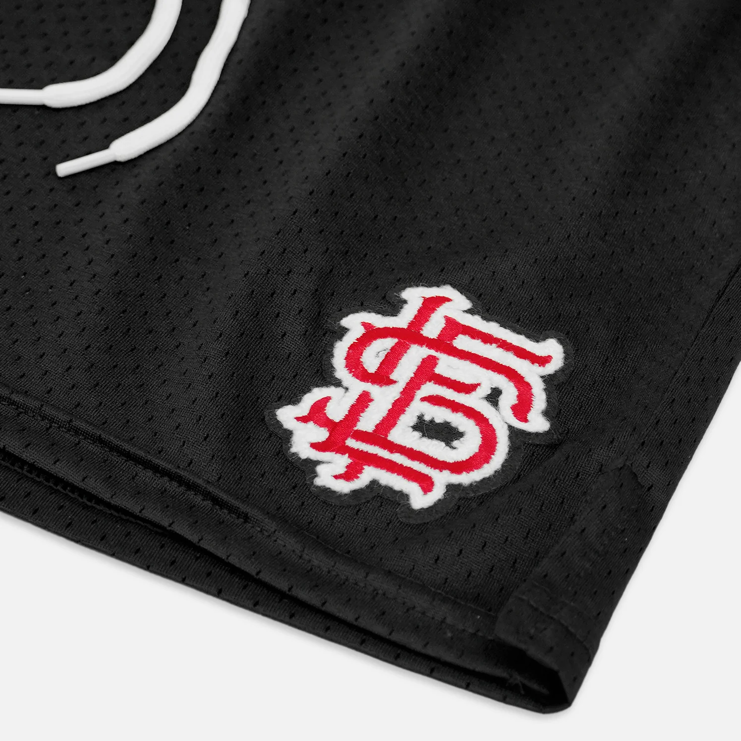 SLF Baseball Patch Black Shorts - 5" - Image 3