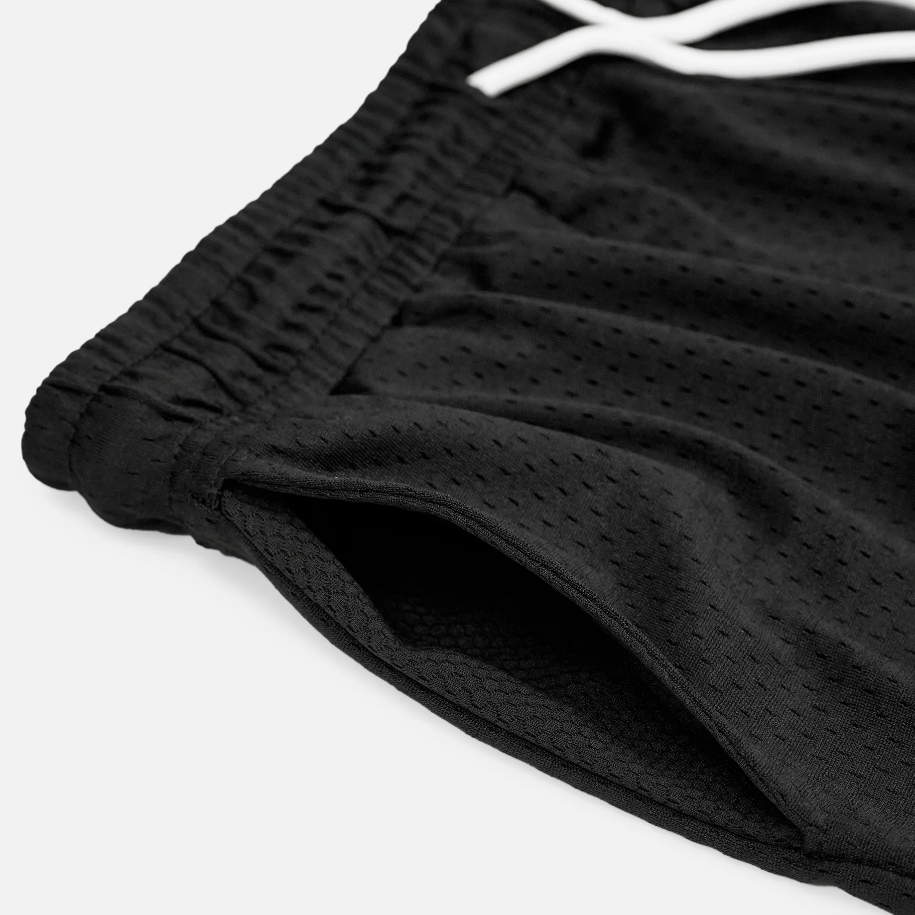SLF Baseball Patch Black Shorts - 5" - Image 4
