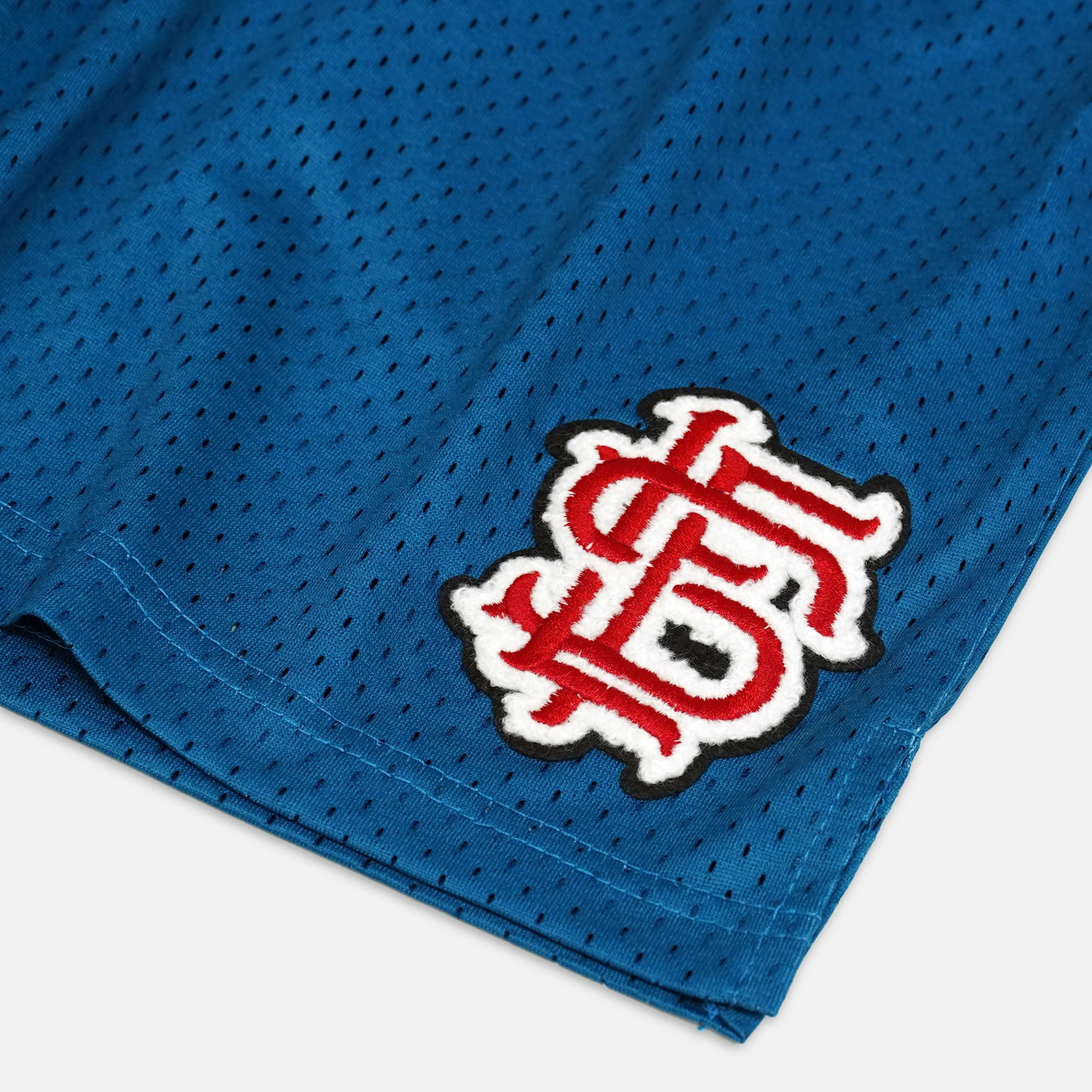 SLF Baseball Patch Blue Shorts - 5" - Image 3