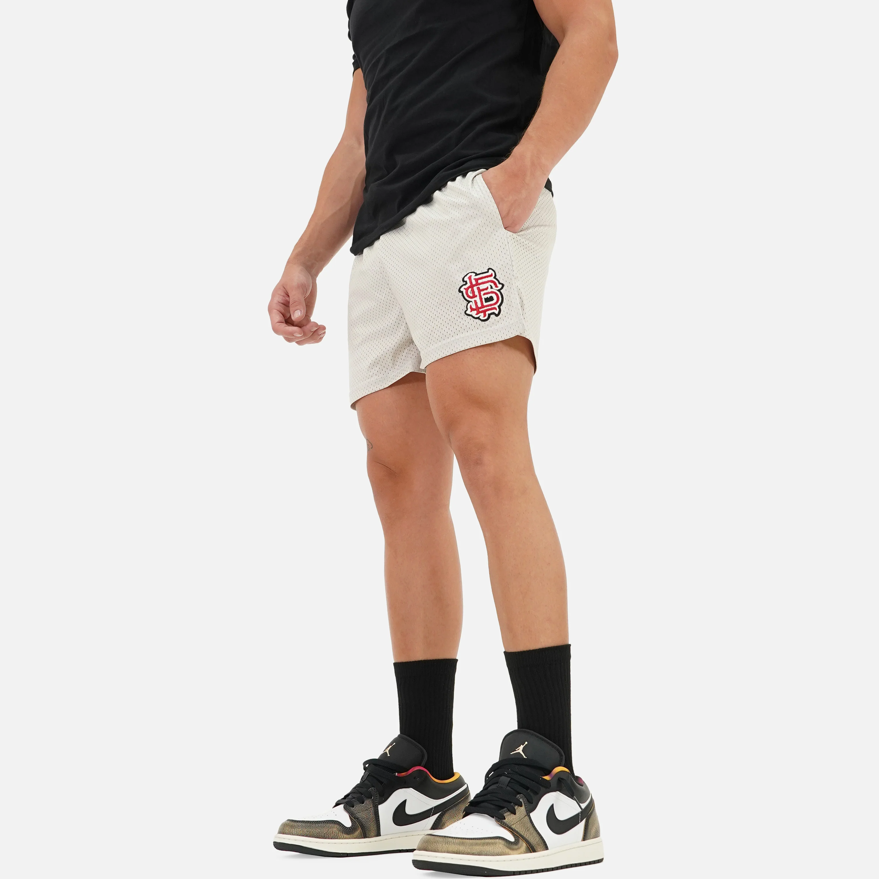 SLF Baseball Patch Sand Shorts - 5" - Image 2