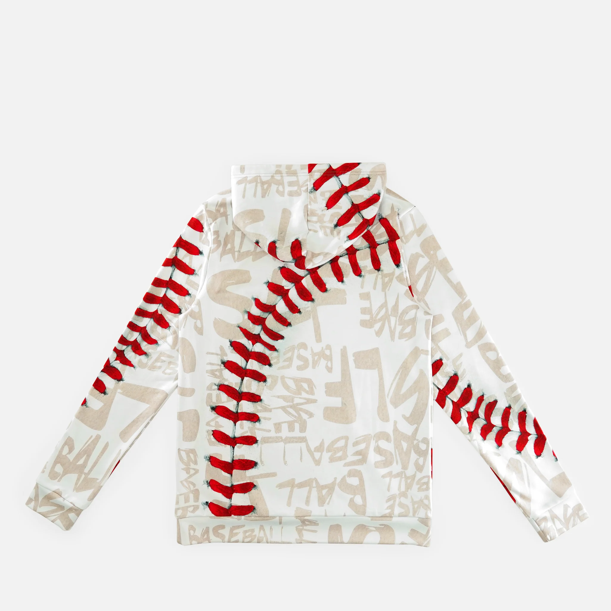 SLF Old Baseball Pattern Hoodie - Image 3