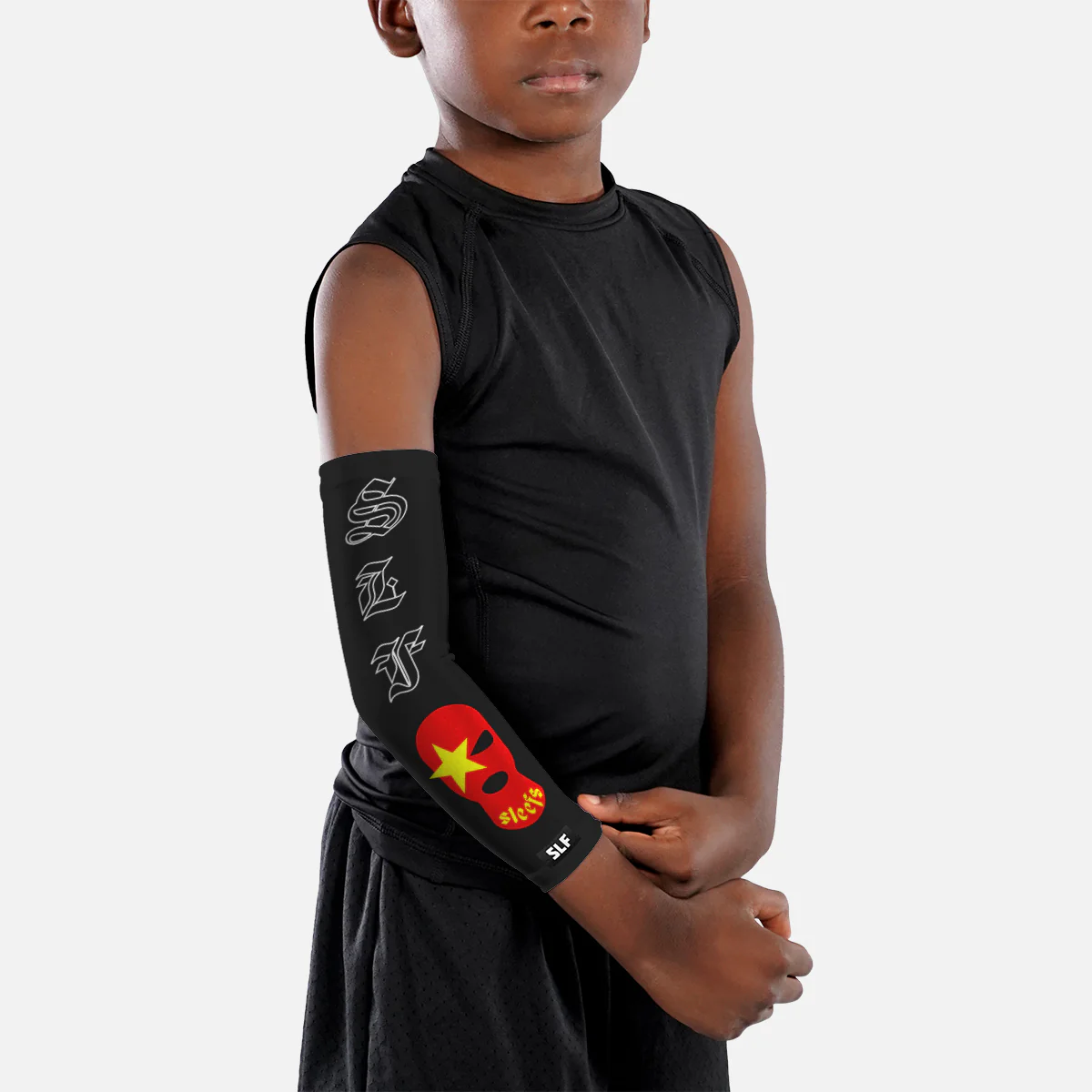 SLF Red Shiesty Kids Arm Sleeve - Image 2