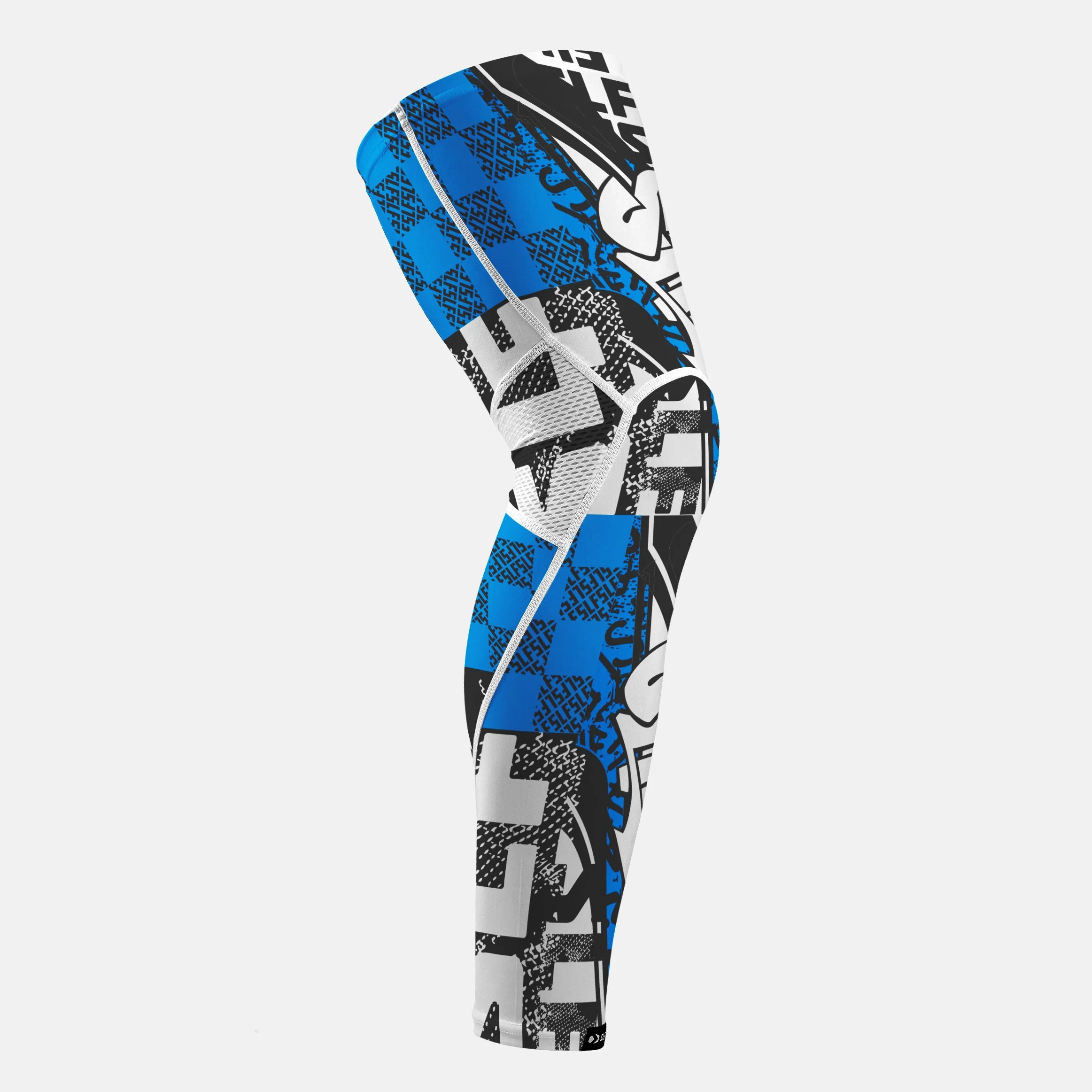 SLF Wild Blue Pattern Football Pro Leg Sleeve - Image 3