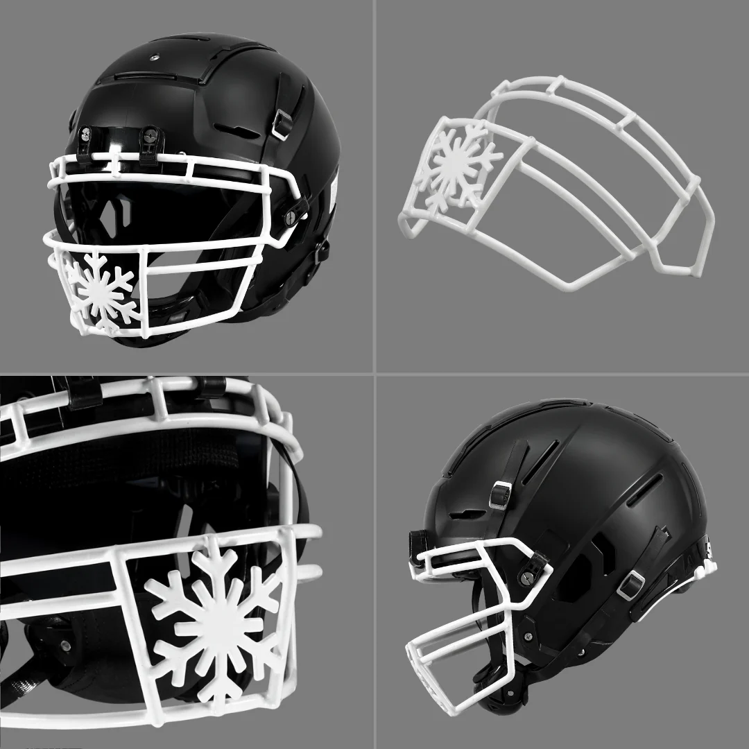 SnowFlake Football Facemask for Schutt F7 - Image 3