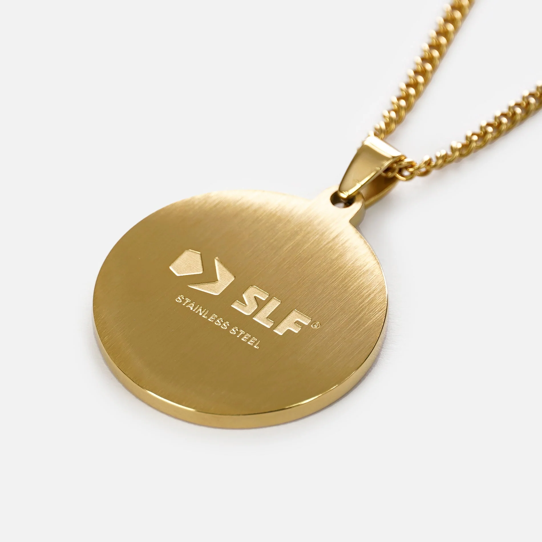 Soccer Faith Cross Pendant with Chain Kids Necklace - Gold Plated Stainless Steel - Image 4