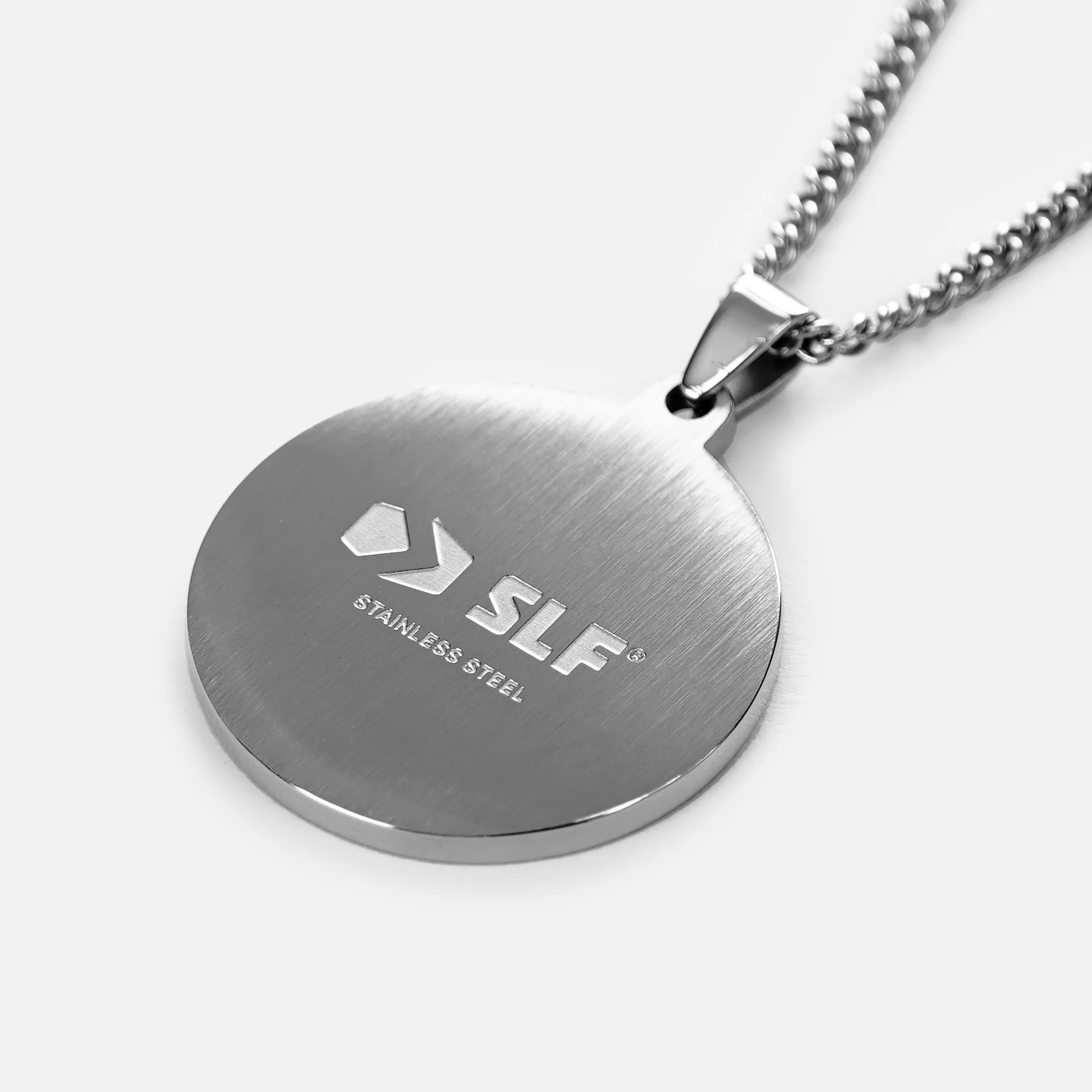 Soccer Faith Cross Pendant with Chain Necklace - Stainless Steel - Image 4