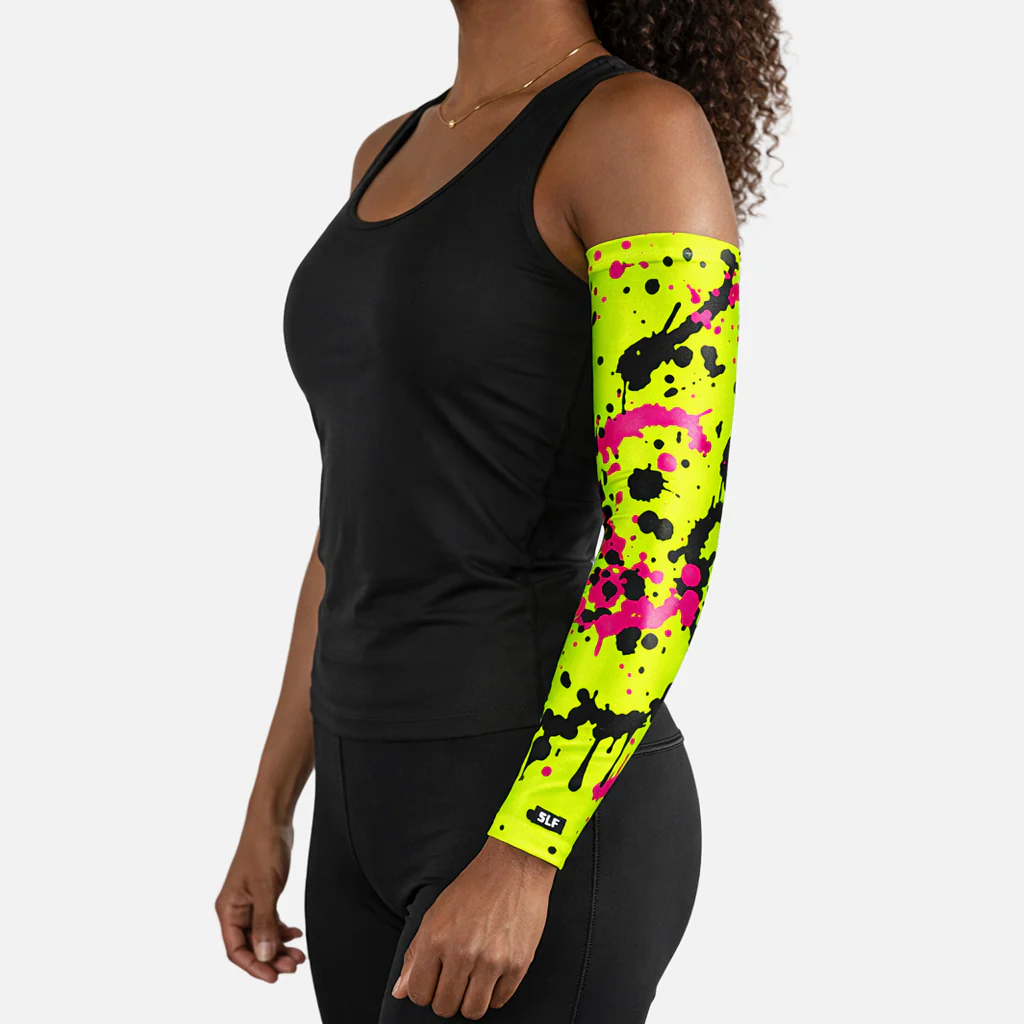 Splatter Green Neon Arm Sleeve - Image 3