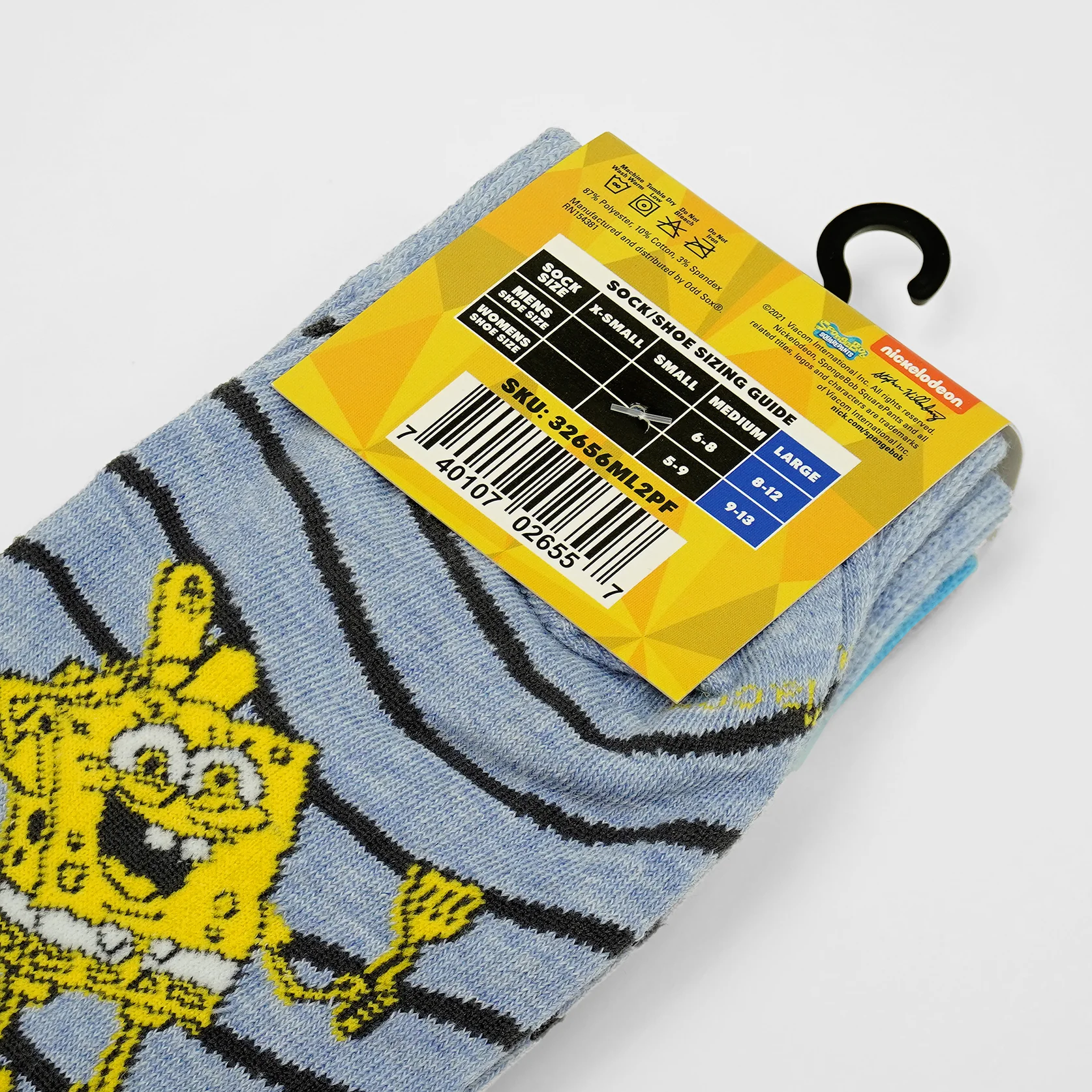 Spongebob Squarepants Crew Socks - 2 Pack - Image 4