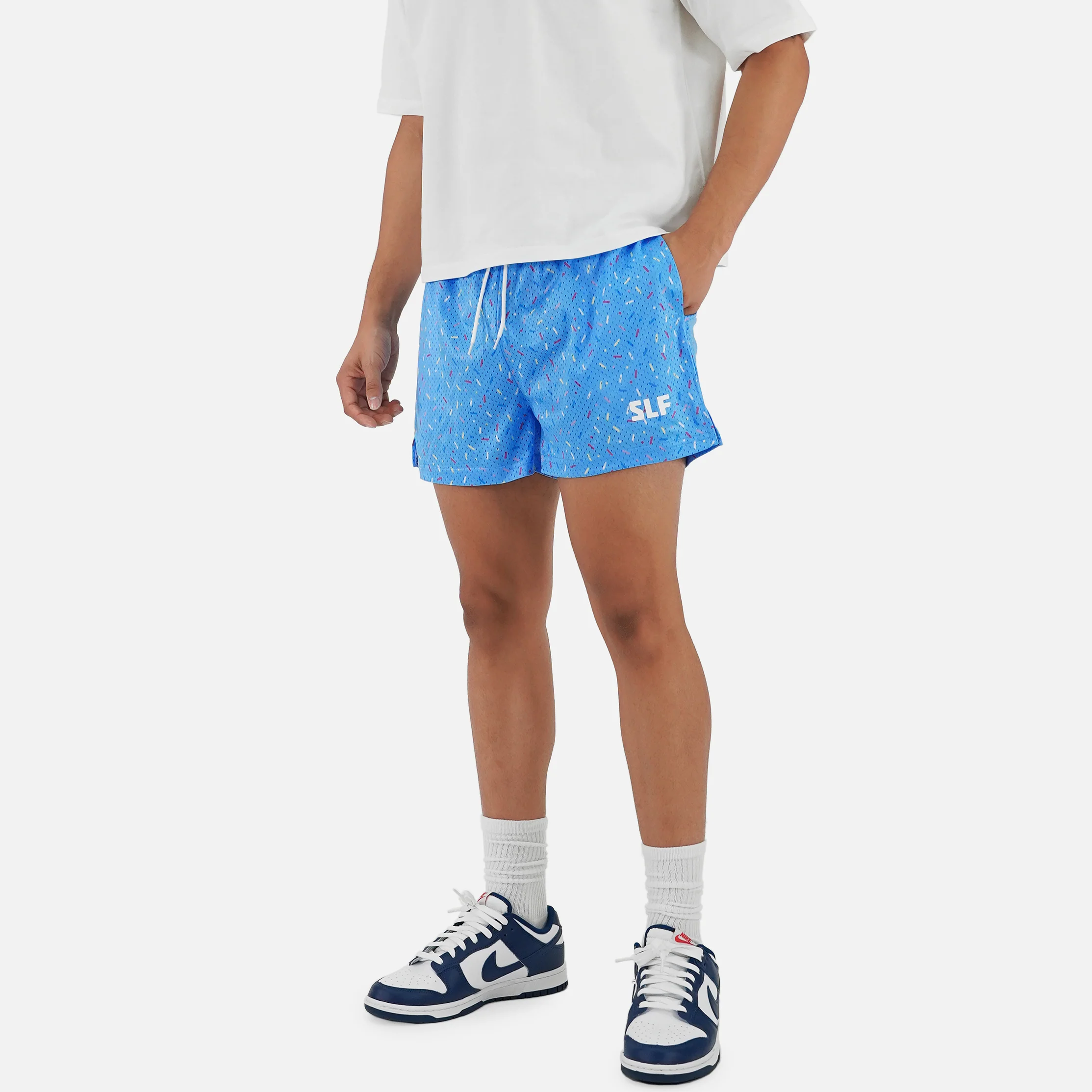Sprinkle Blast Light Blue Shorts - 5" - Image 2
