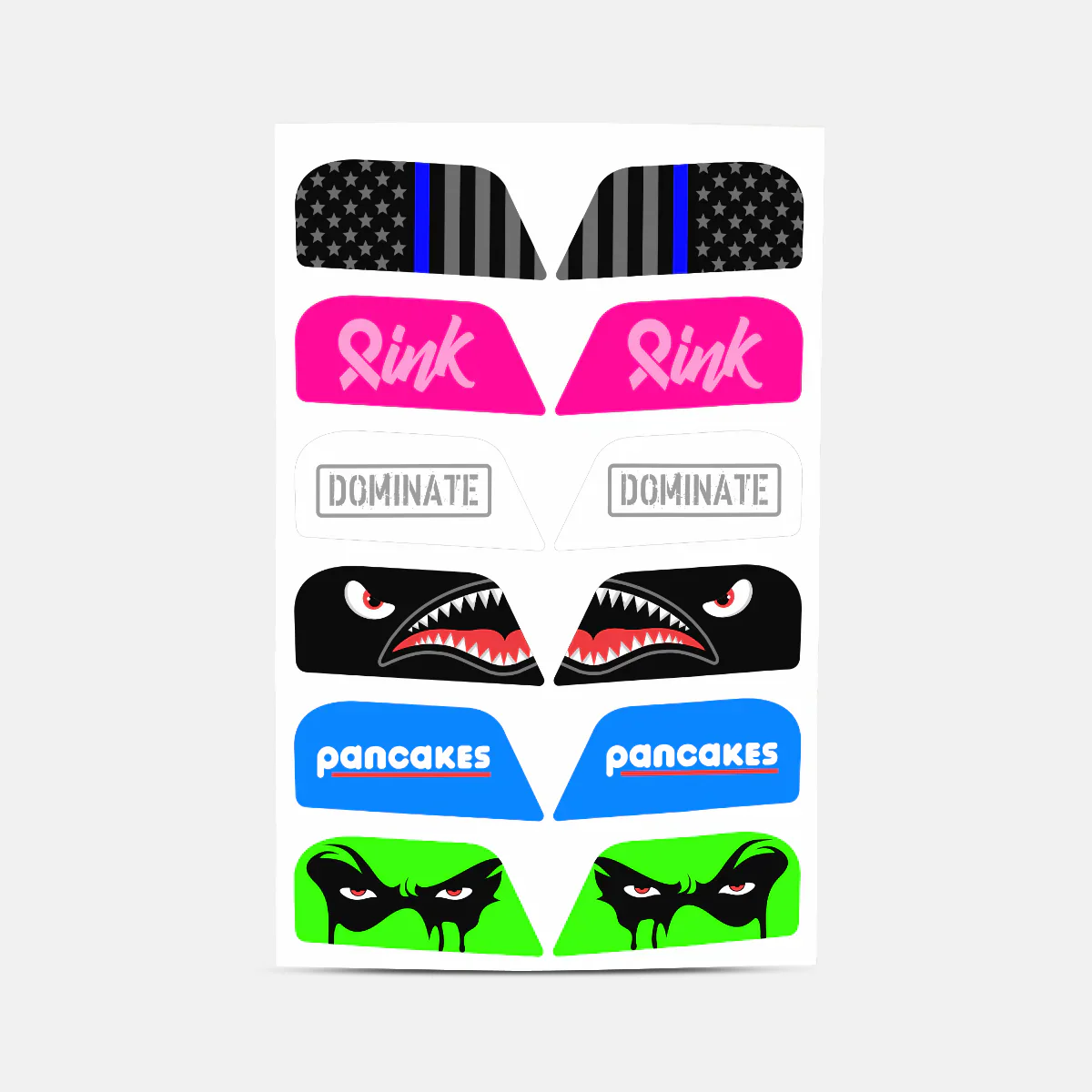 Stickers for Helmet Visor Tabs Collection #3 - Image 4