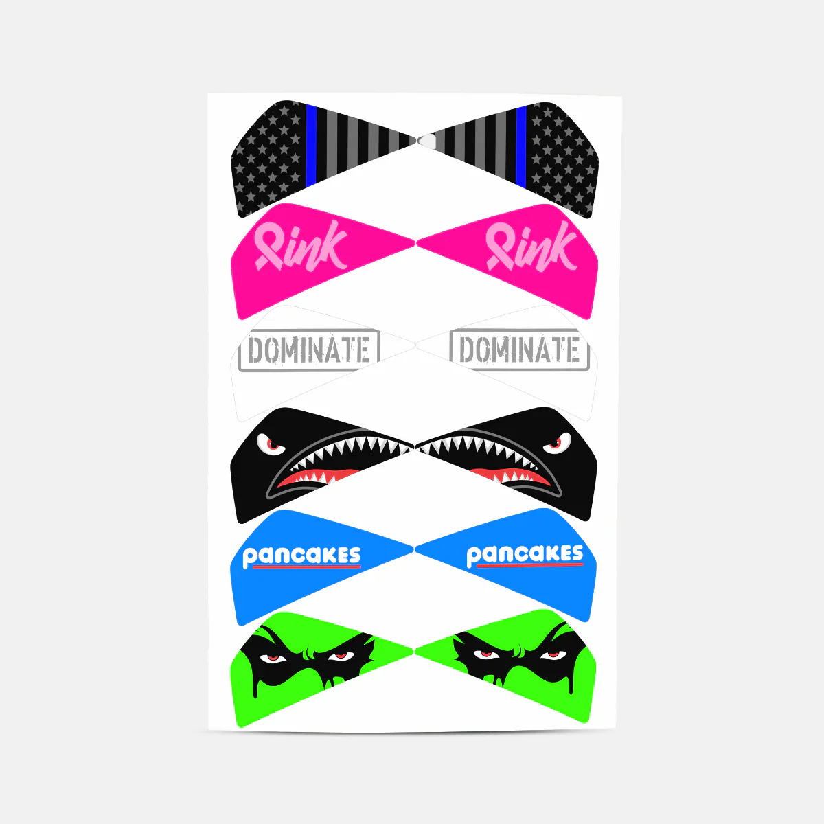 Stickers for Helmet Visor Tabs Collection #3 - Image 5